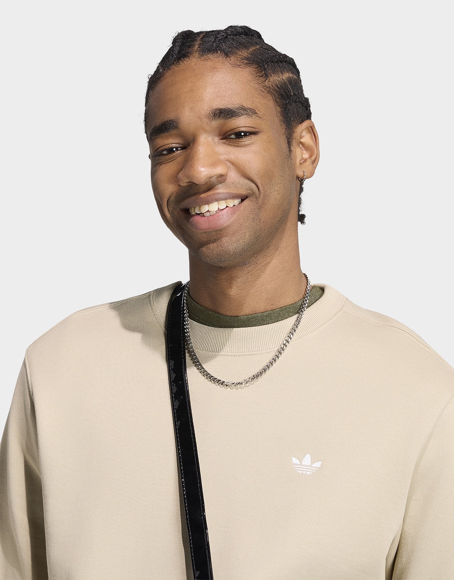 adidas Trefoil Essentials Crew French Terry Sweatshirt