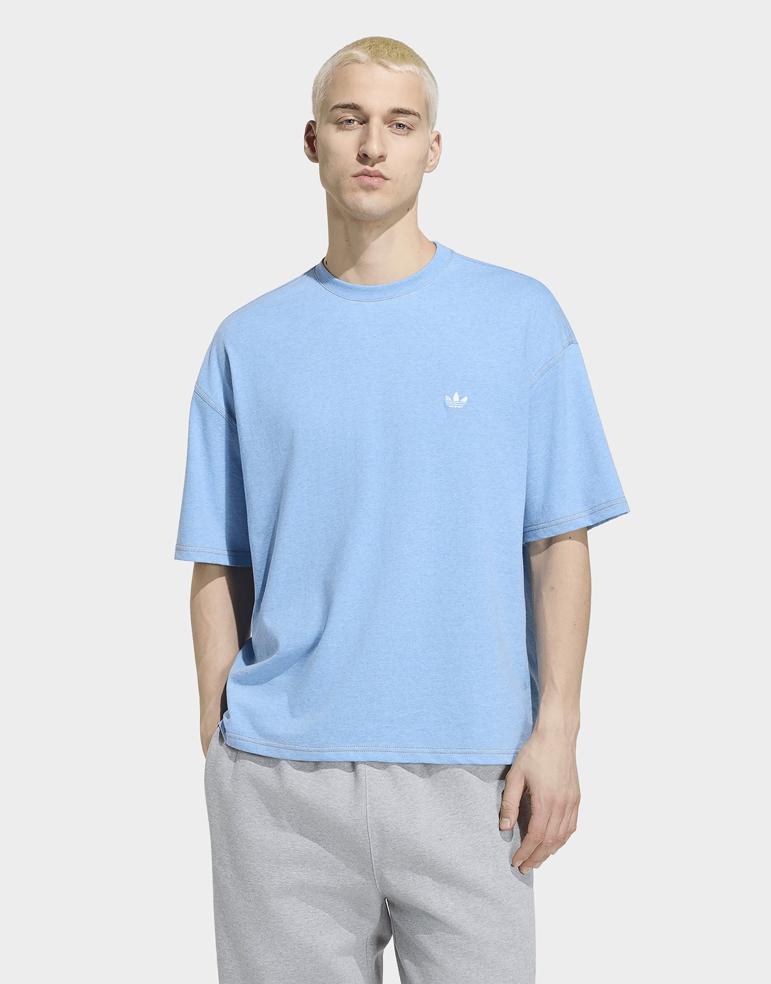 adidas Trefoil Essentials Meliertes Locker Geschnittenes Crop-shirt