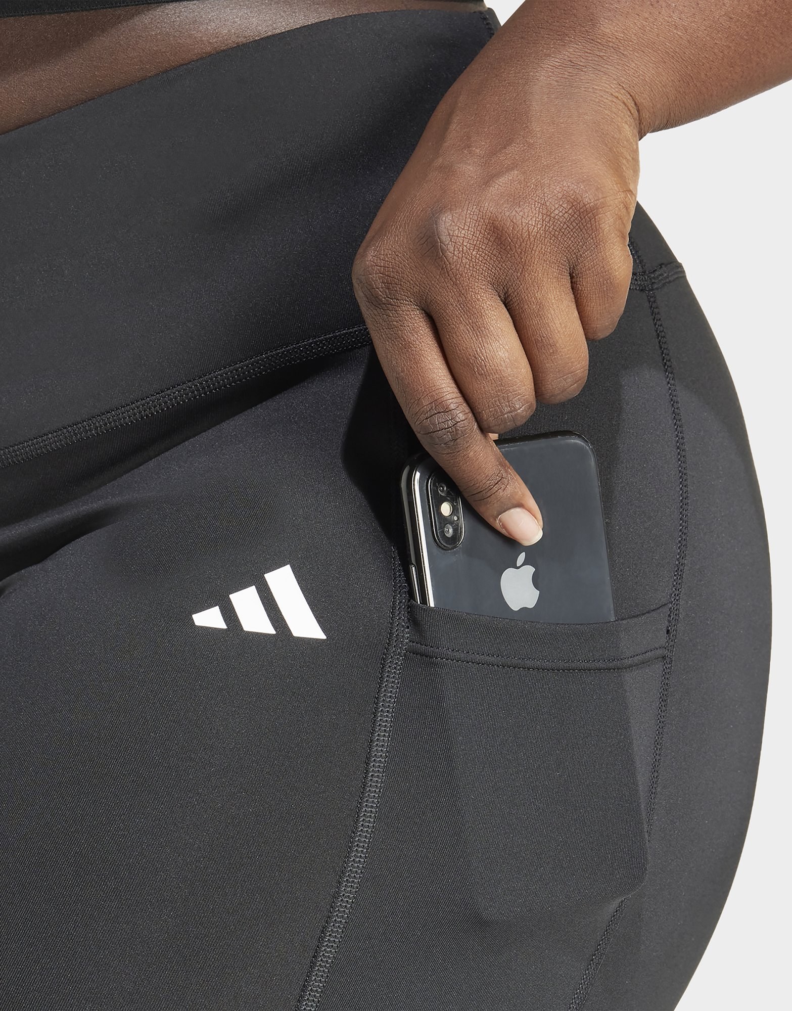 adidas Optime Essentials Leggings (große Größen), Volle Länge, Aufbewahrungstasche