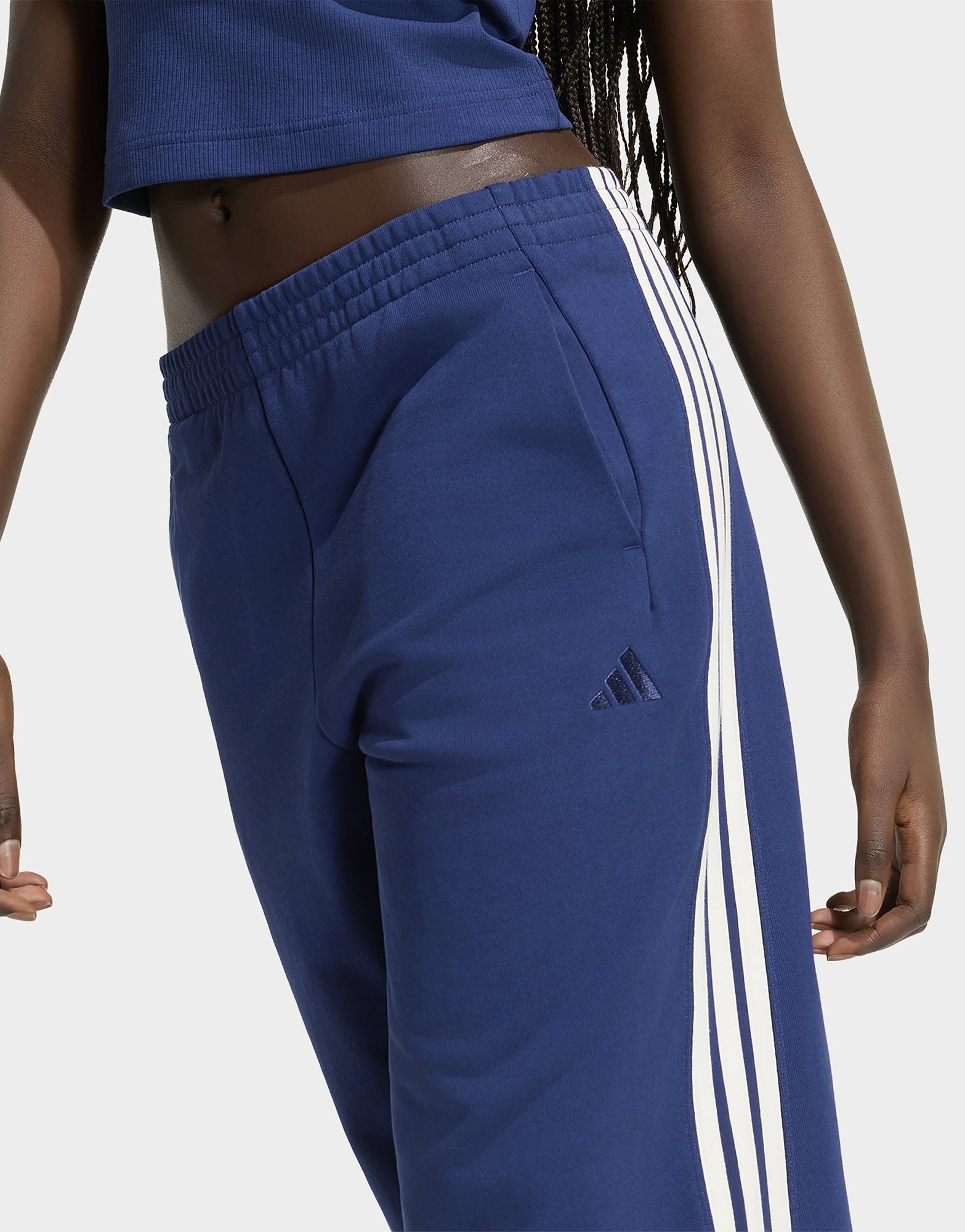 adidas KIT 3-Streifen Hose, weit geschnitten