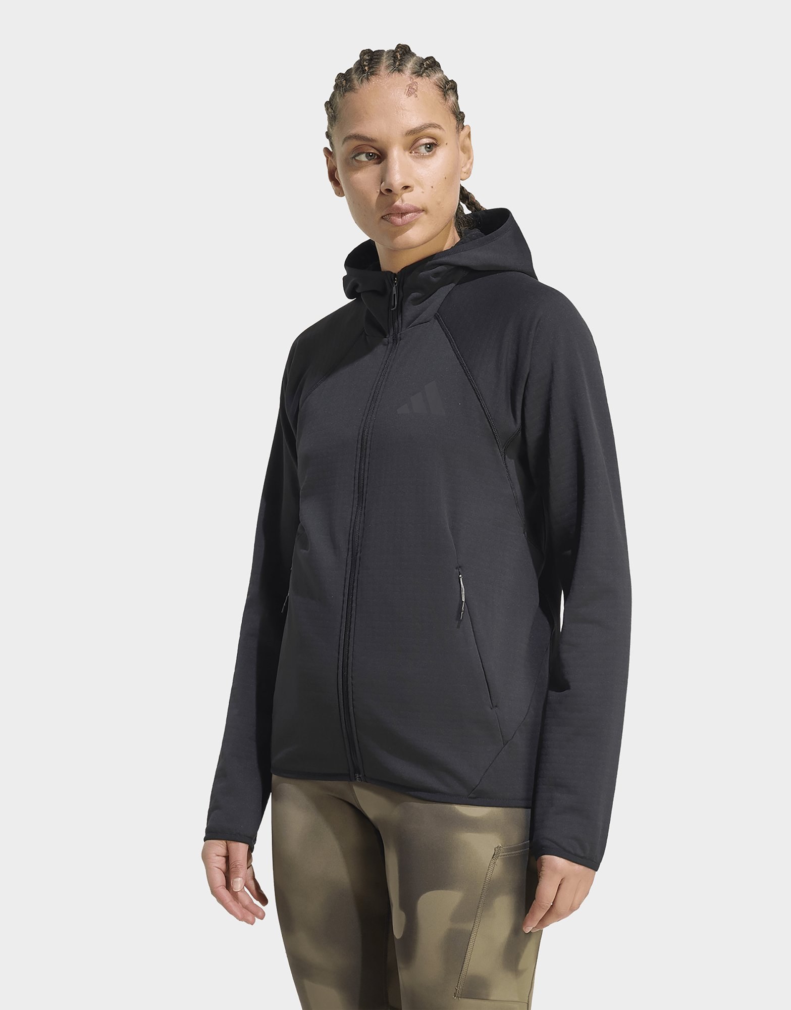 adidas Terrex Xperior Climawarm+ Ventknit Fleece-kapuzenjacke