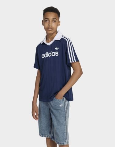 adidas Locker Geschnittenes Nadelstreifen-poloshirt