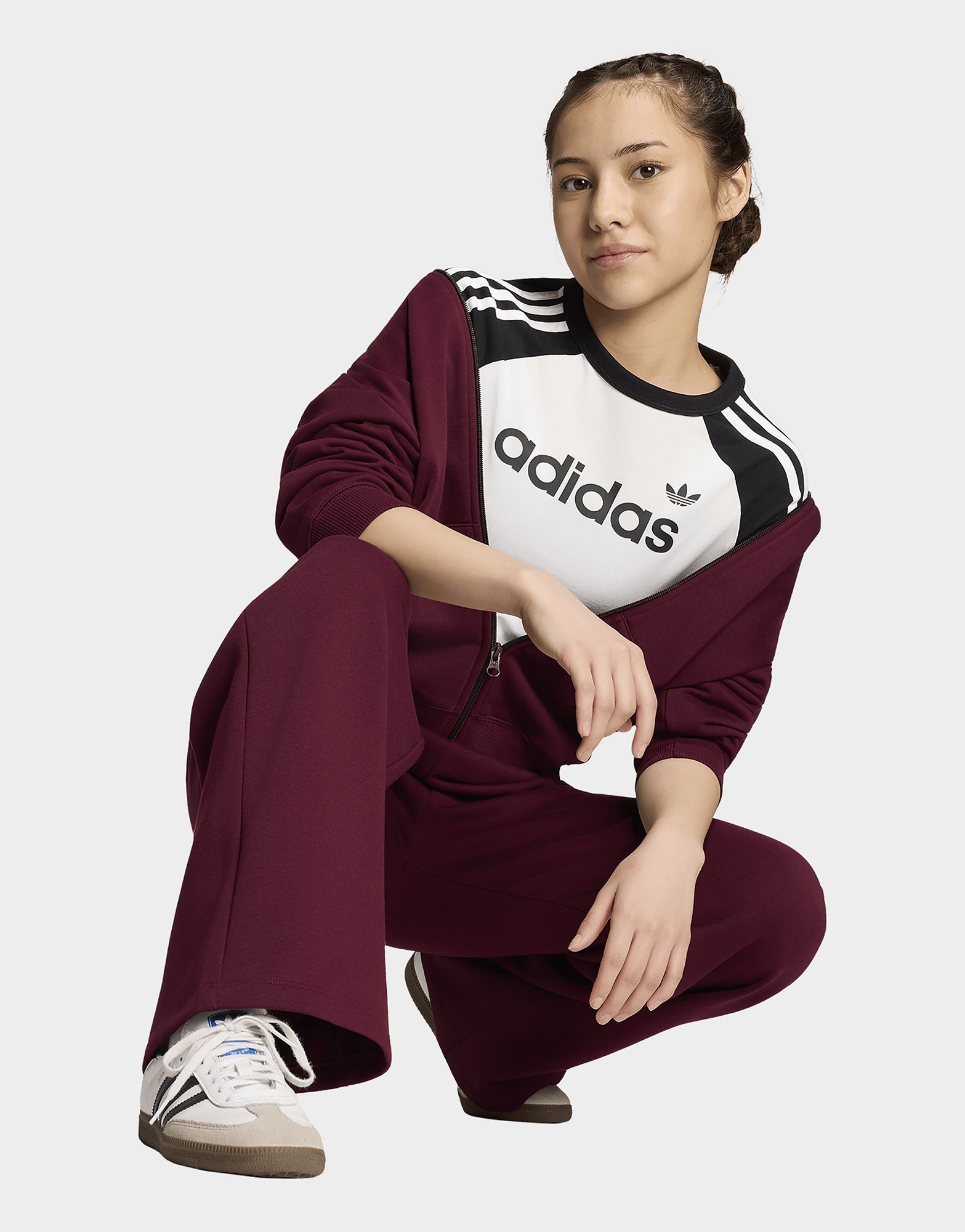 adidas Fleece Hose, Weites Bein