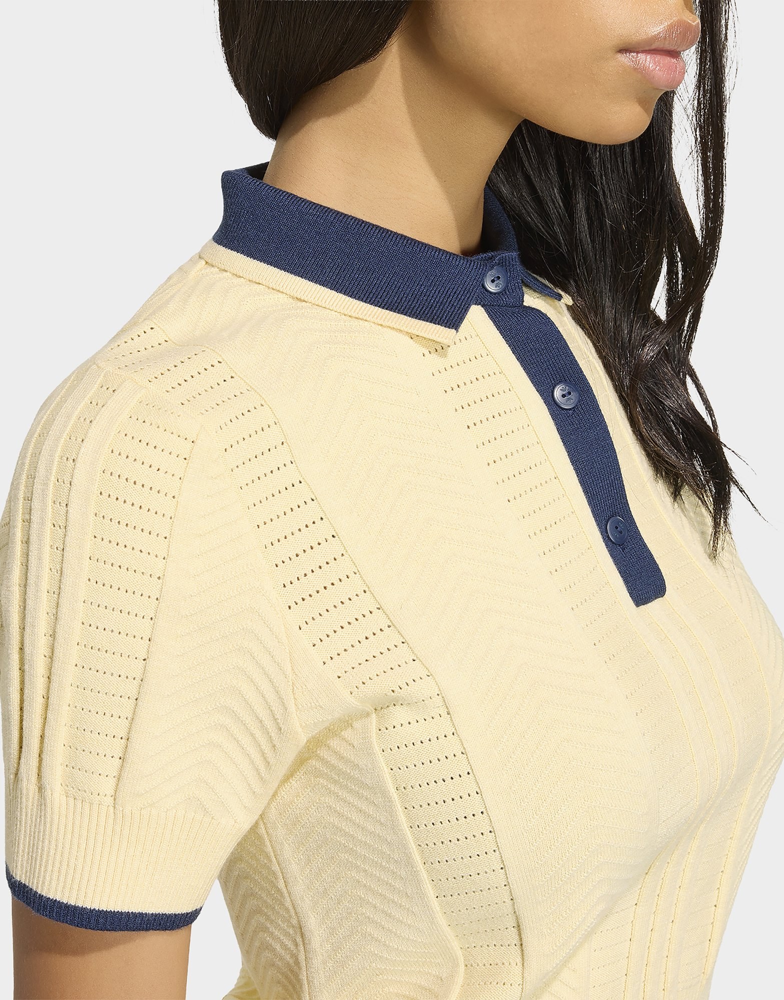 adidas Cali Poloshirt, Zopfmuster