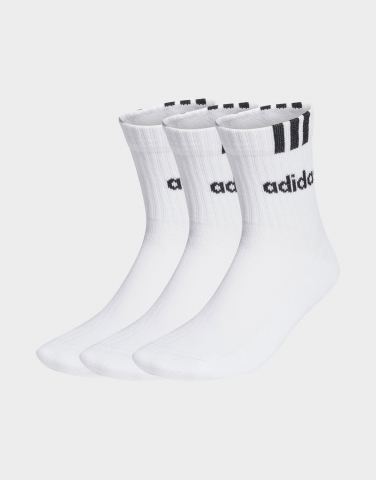 adidas 3-streifen Linear Half-crew Cushioned Socken, 3 Paar