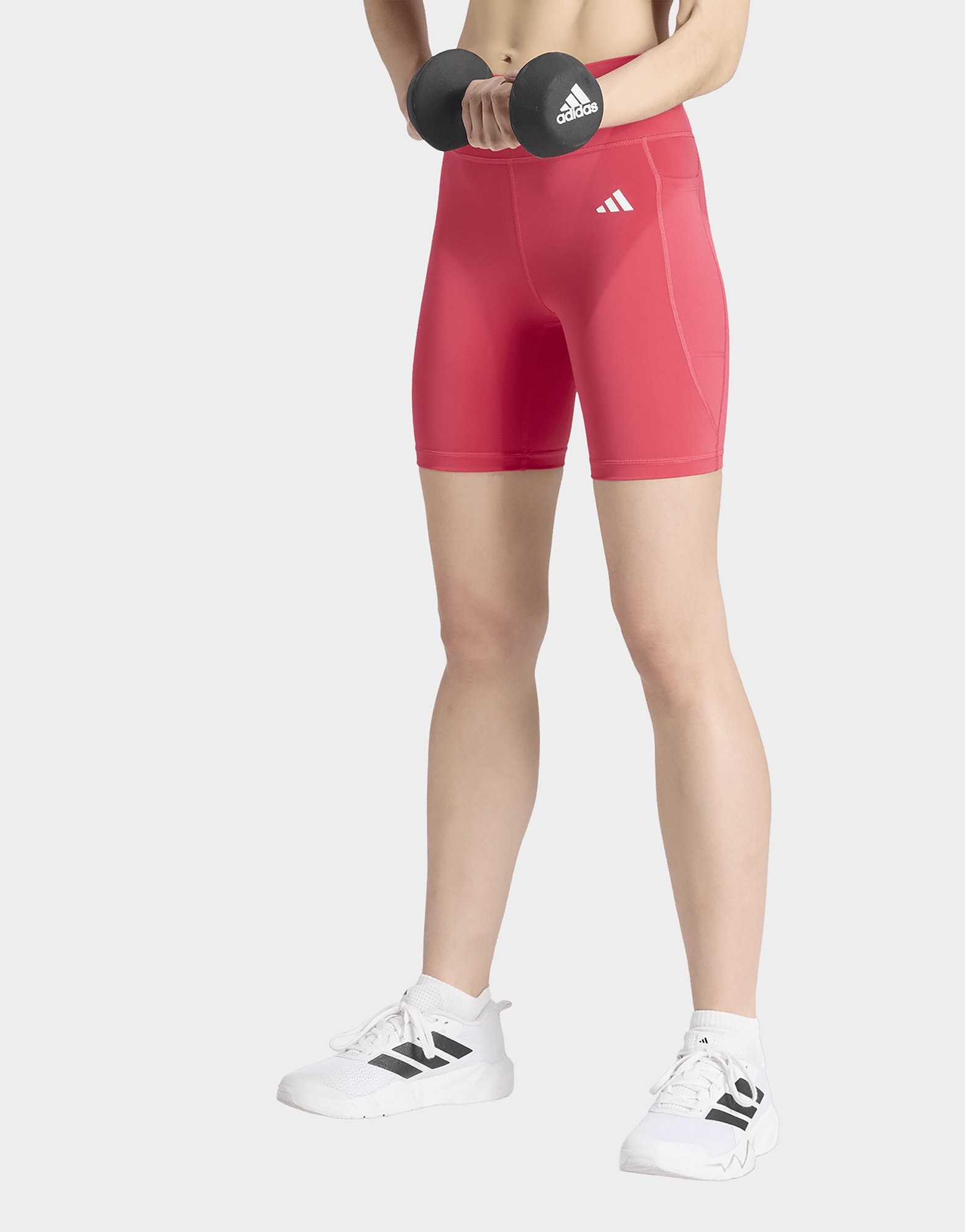 adidas Optimé Essentials Kurze Leggings Mit Tasche, 18 Cm