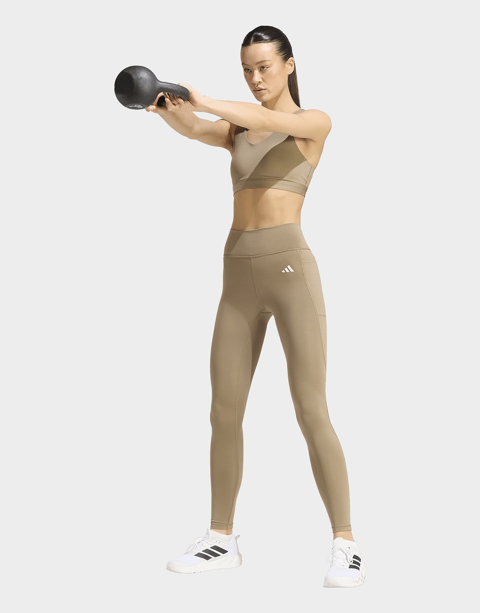 adidas Optimé Essentials Stash Pocket Leggings, Komplette Länge