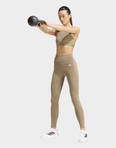 adidas Optimé Essentials Stash Pocket Leggings, Komplette Länge