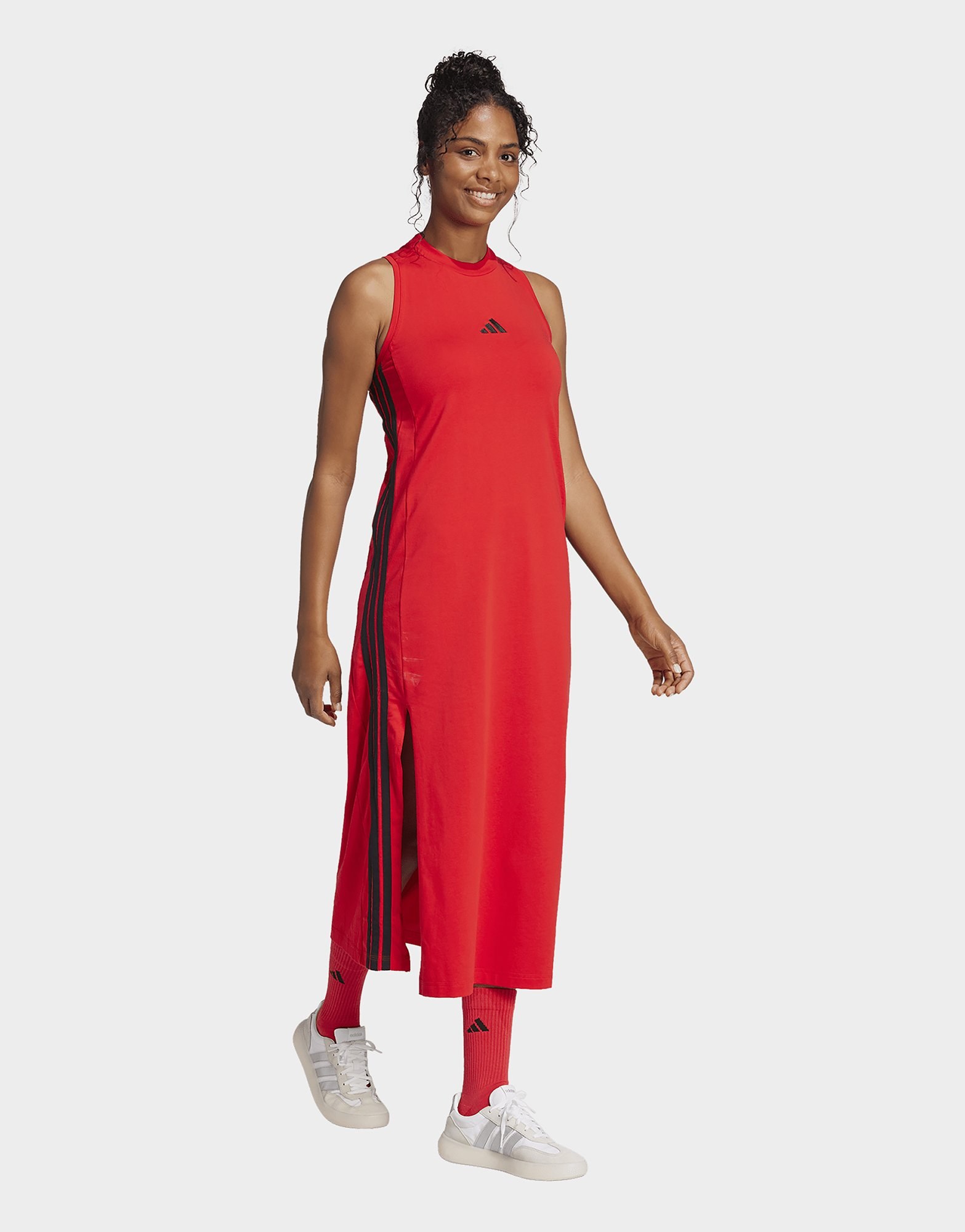 adidas Essentials 3-streifen Long Racerback Kleid