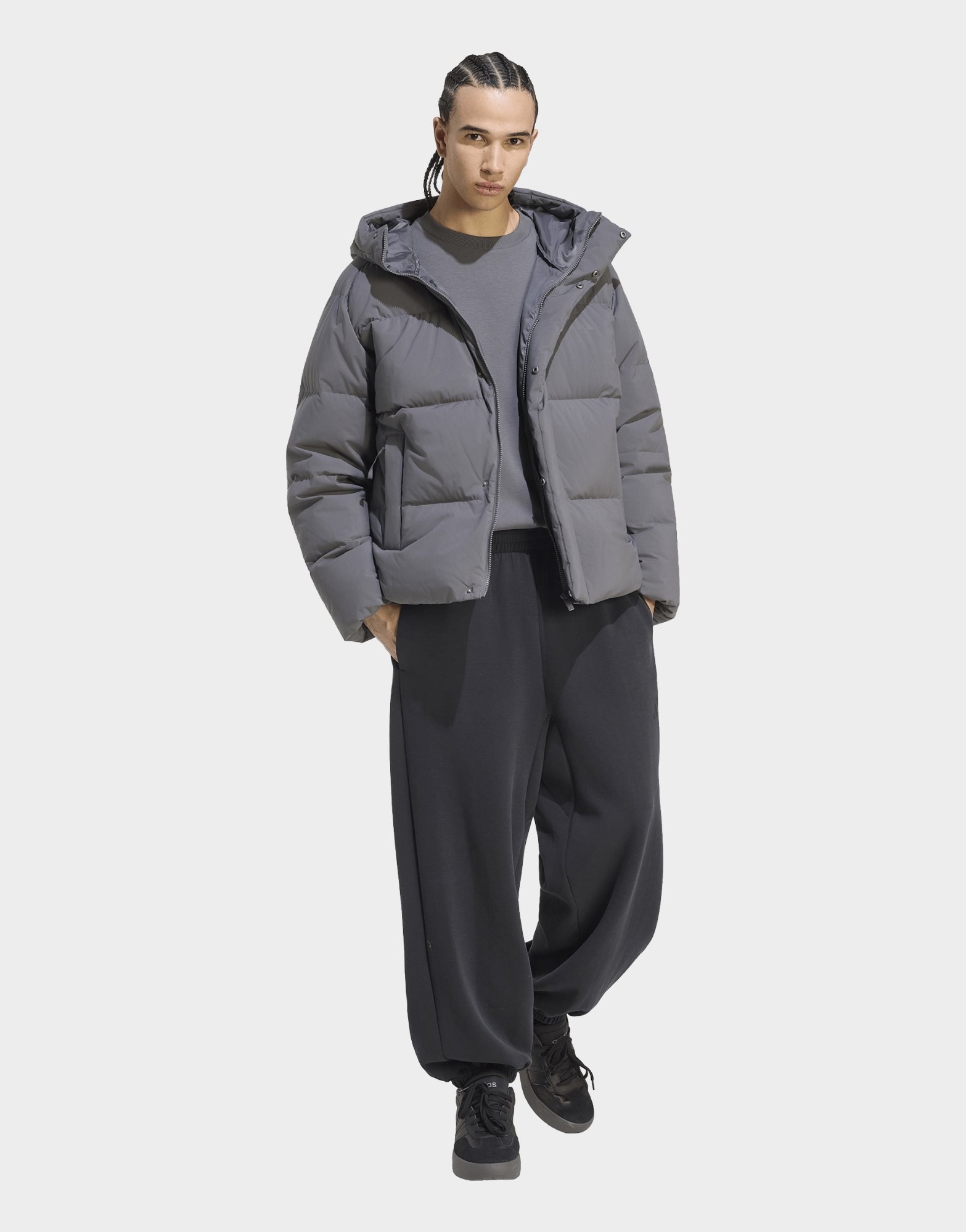 adidas Helionic Puffer Jacke Kapuze
