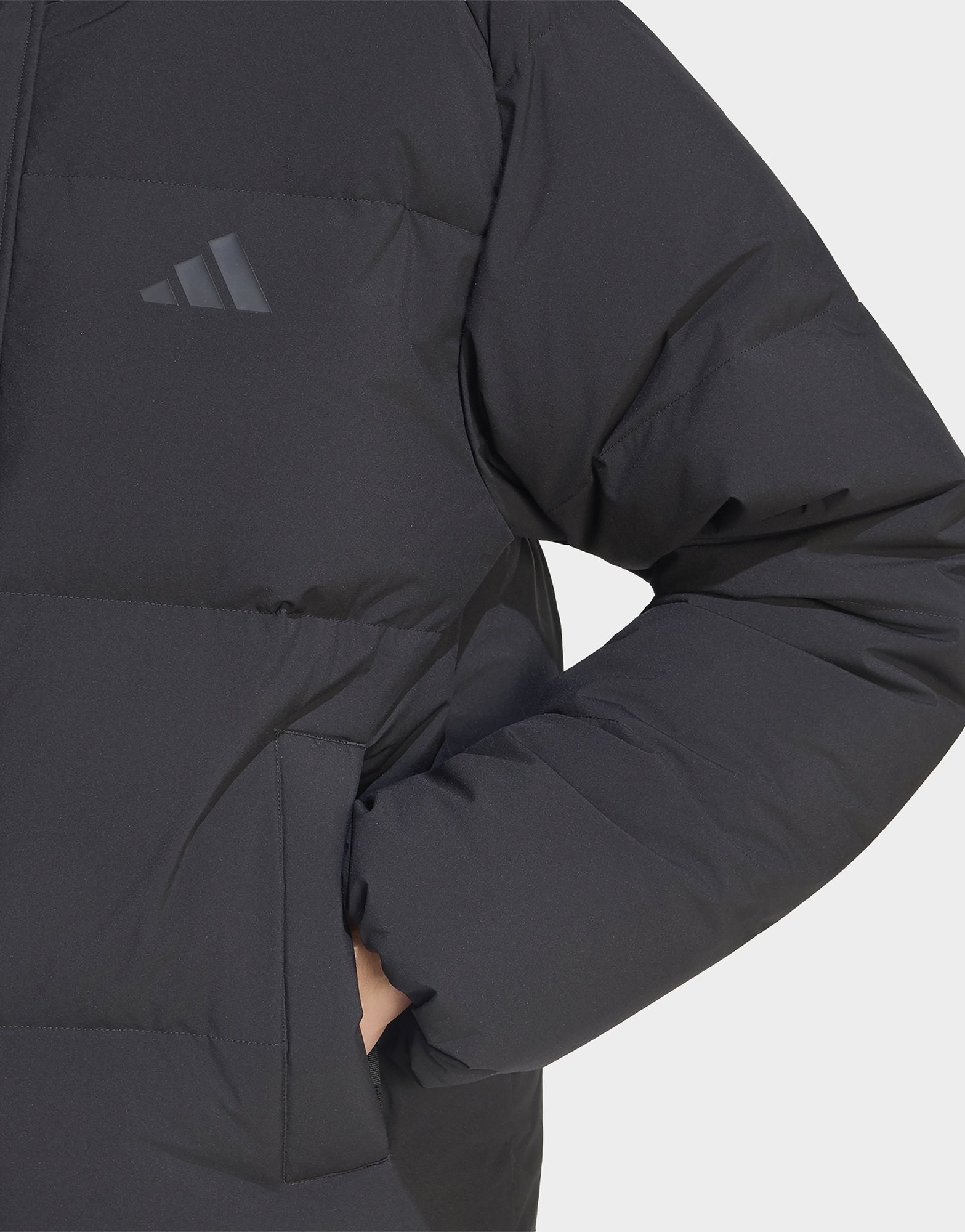 adidas Helionic Puffer Jacke Kapuze