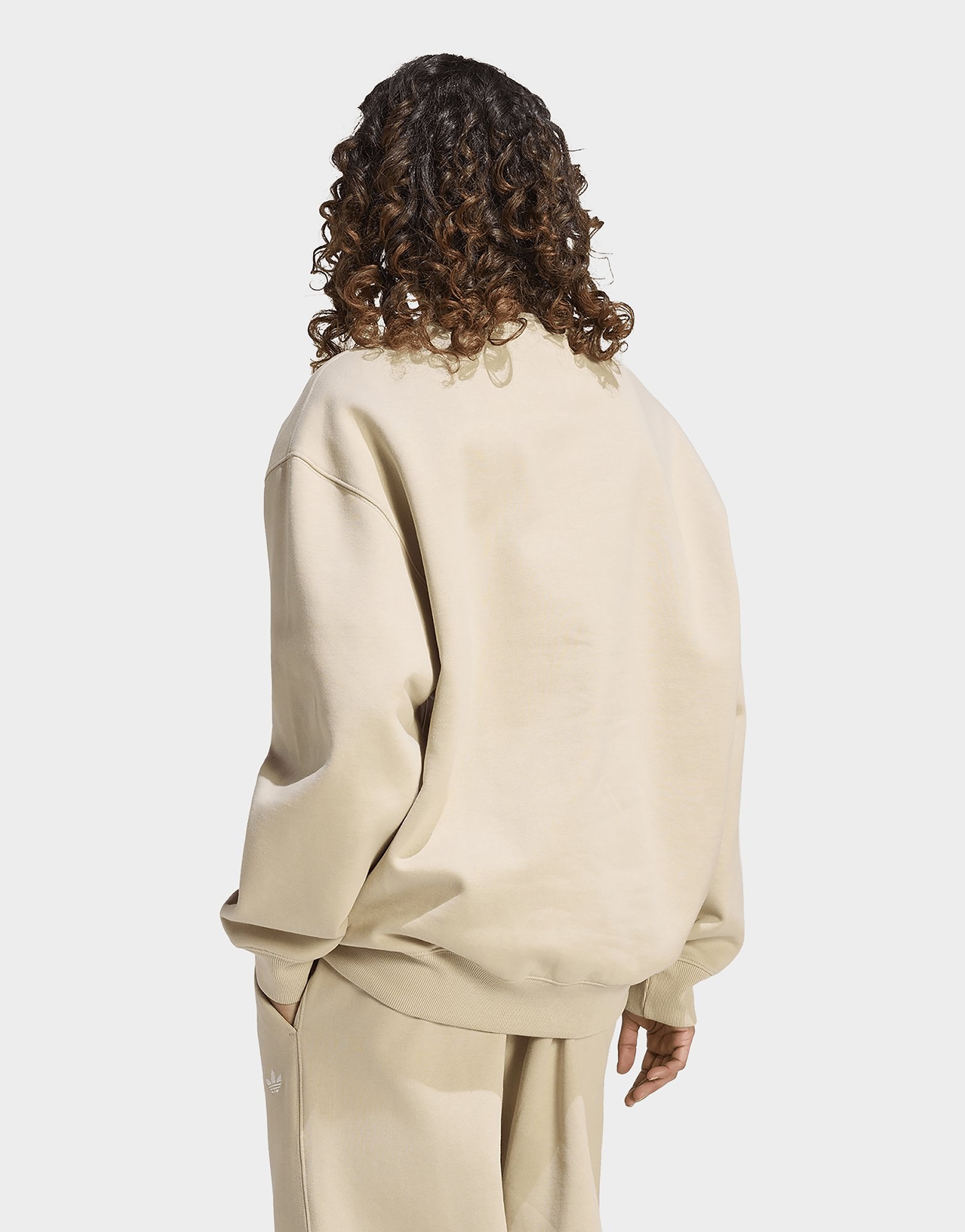 adidas Essentials Crew Long Fleece Os Sweatshirt