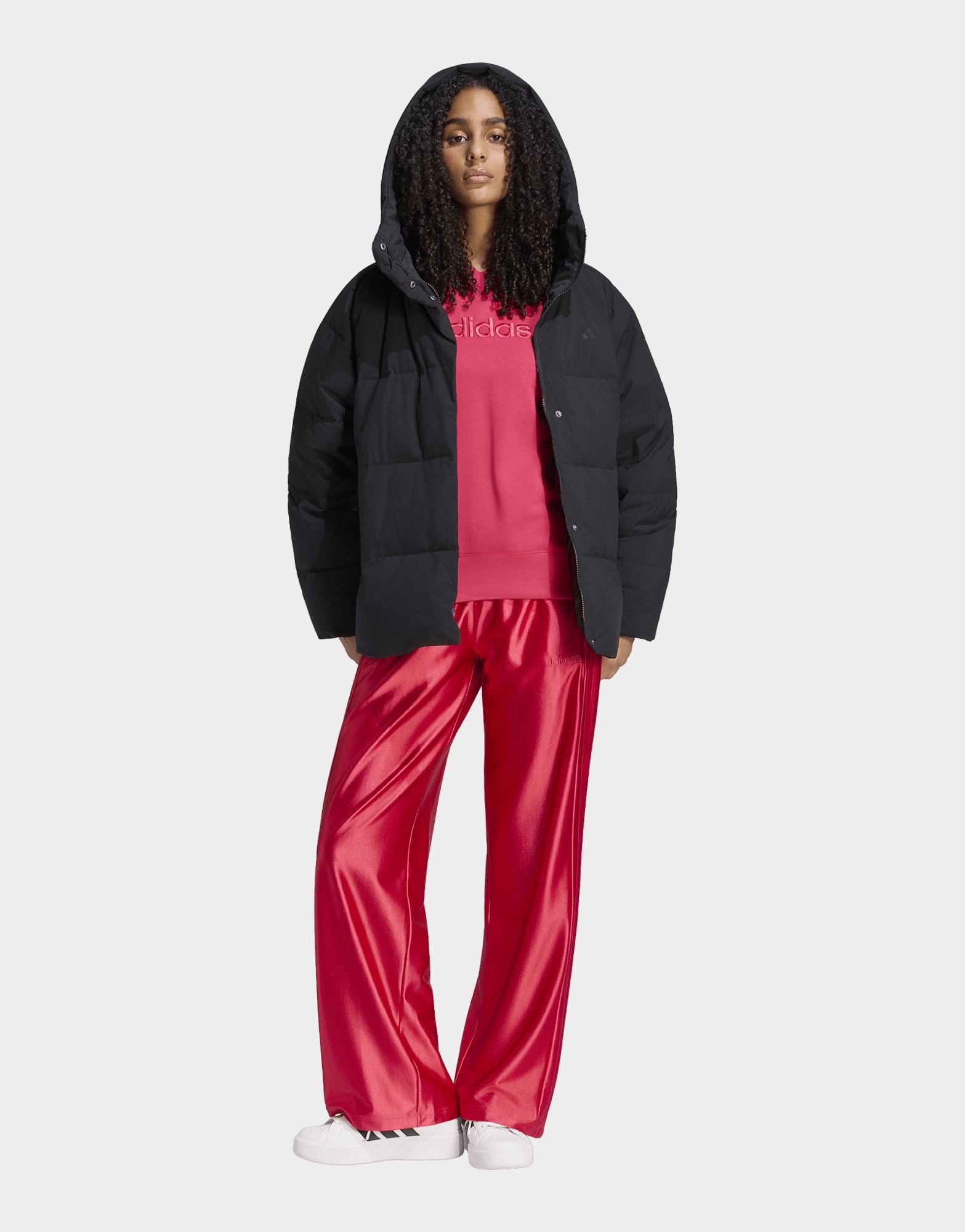 adidas Helionic Puffer Daunenjacke, Kapuze