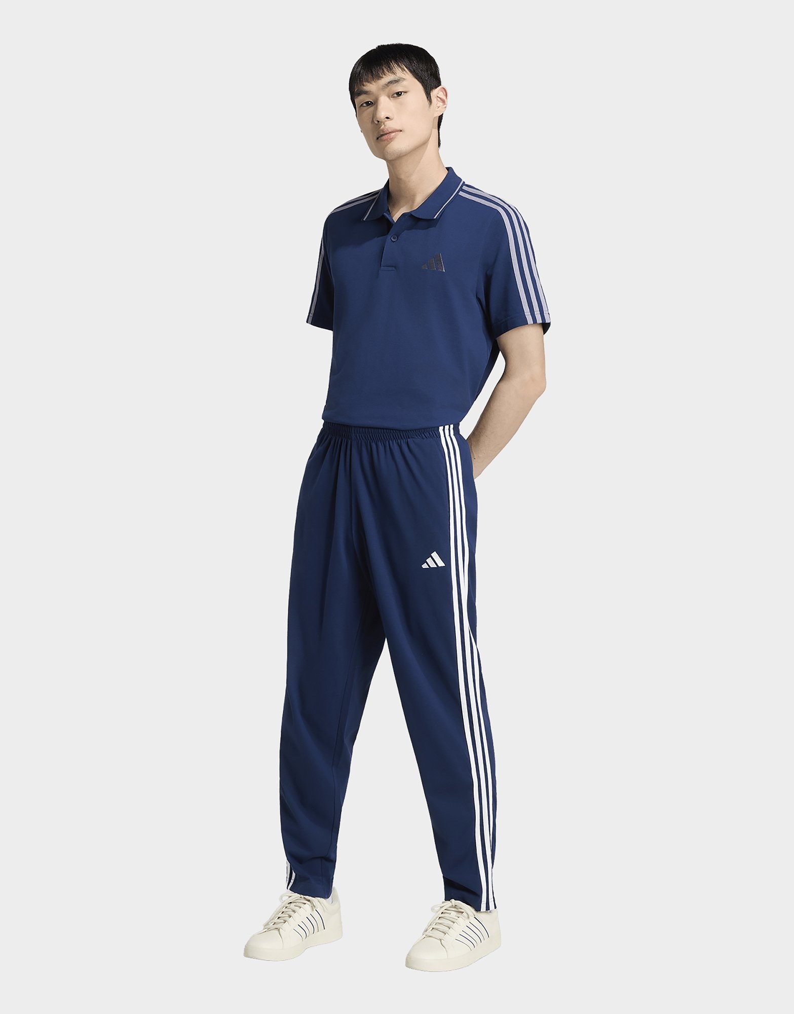 adidas Essentials 3-streifen Pikee-poloshirt