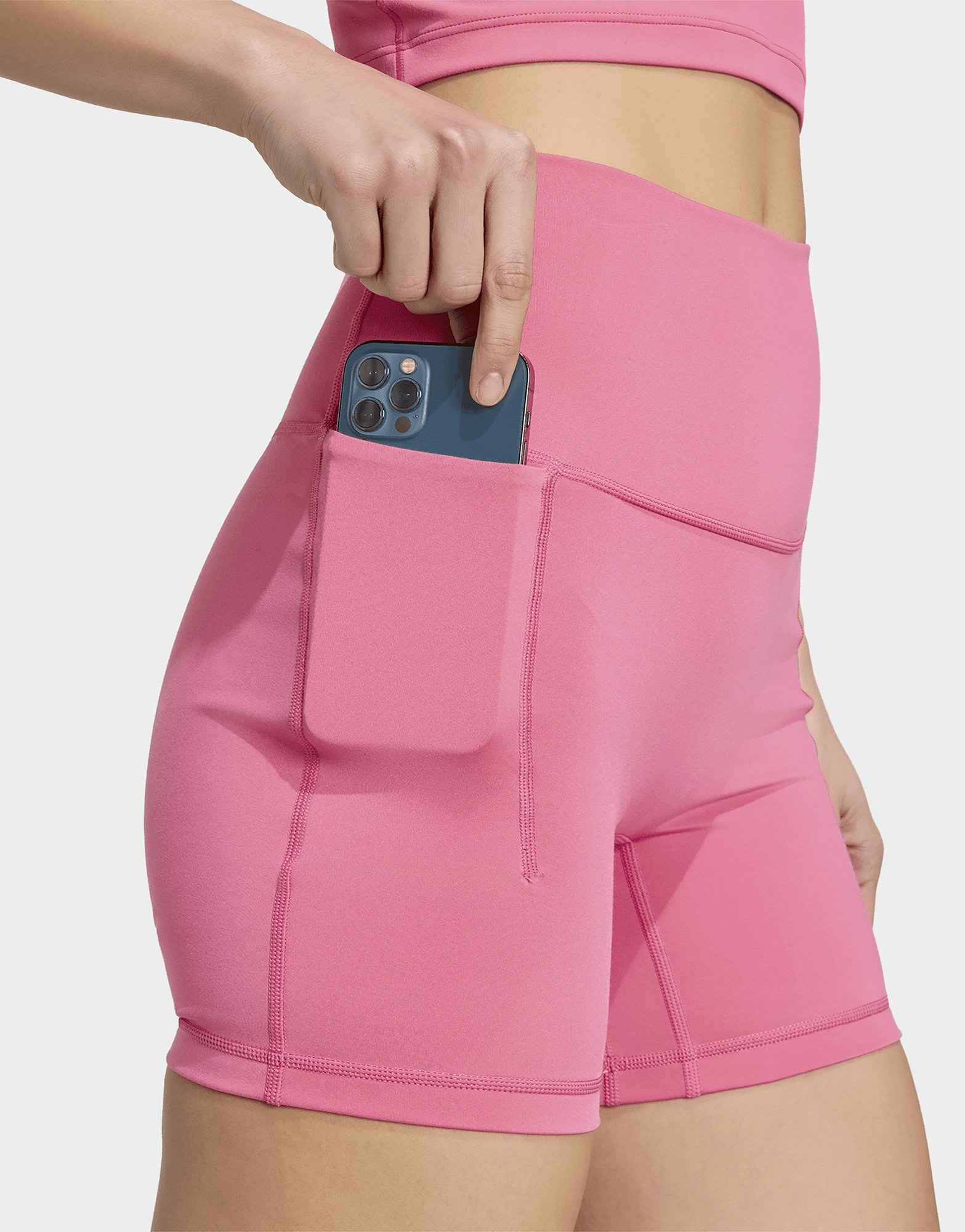 adidas 3-streifen Studio All Me Booty Leggings, Kurz