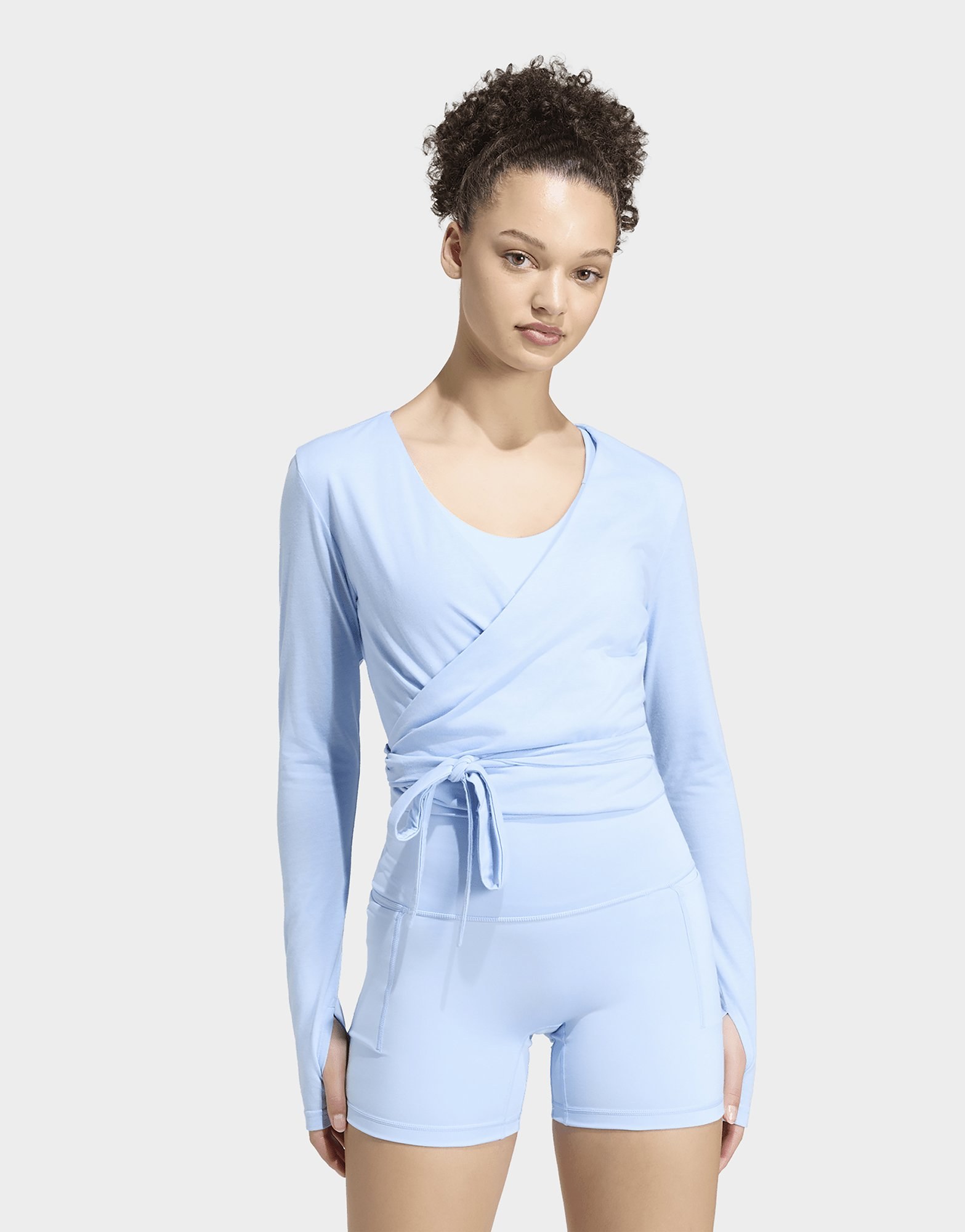 adidas 3-streifen Studio Soft Ballett Wickeltop