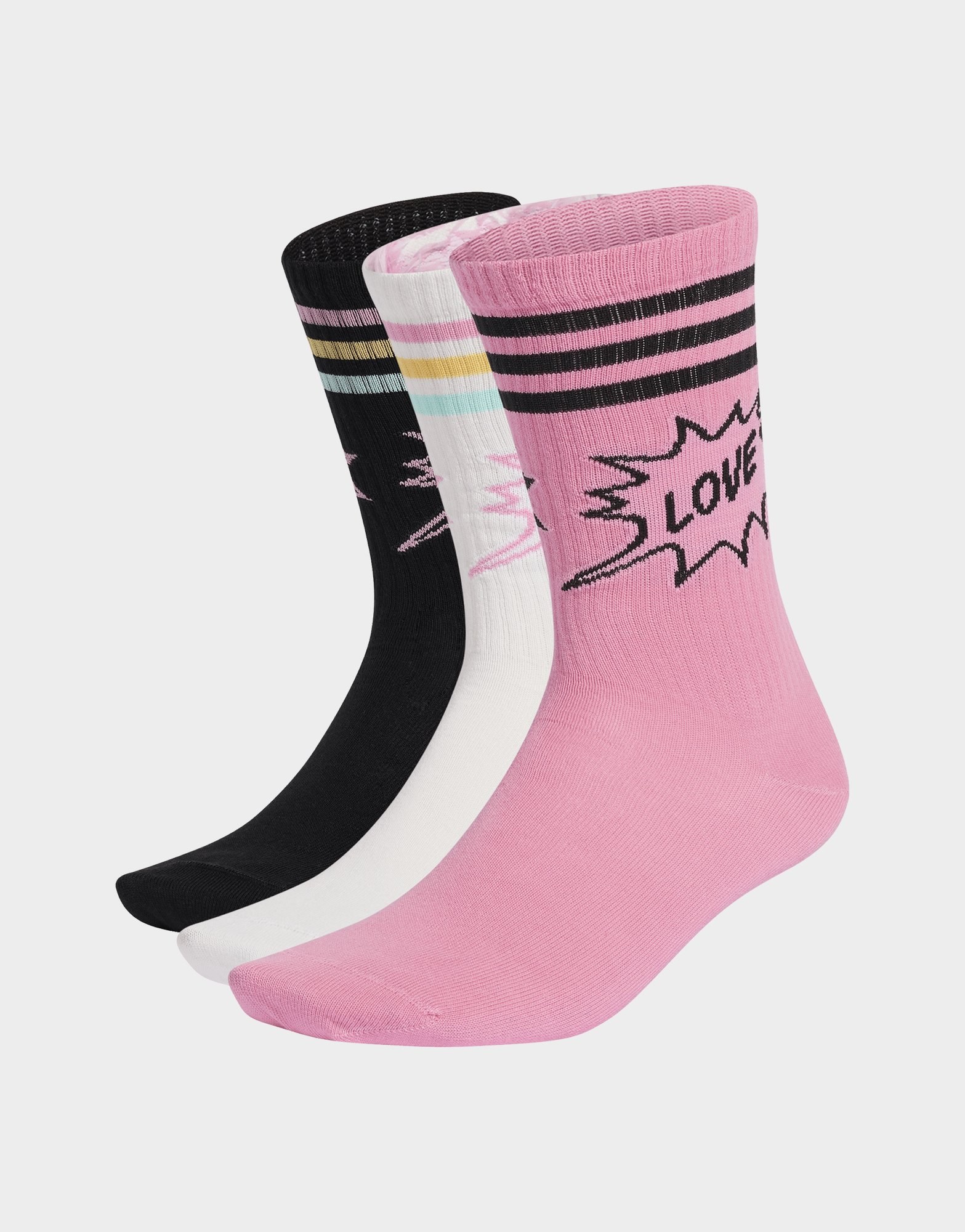 adidas Love Unites Crew Socken, 3er-pack