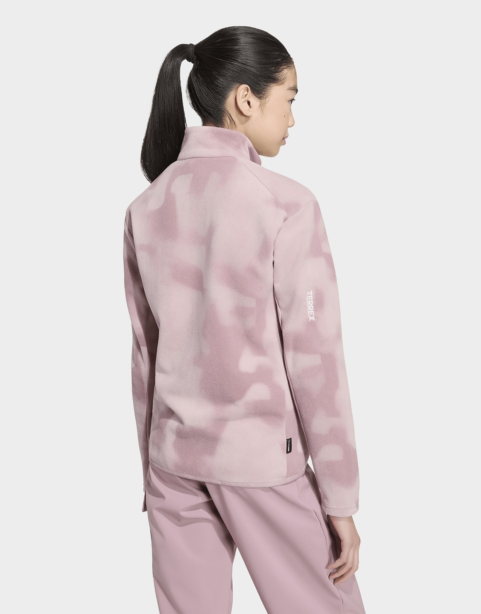 adidas Terrex Kids Multi CLIMAWARM Fleecejacke, durchgehender Reißverschluss