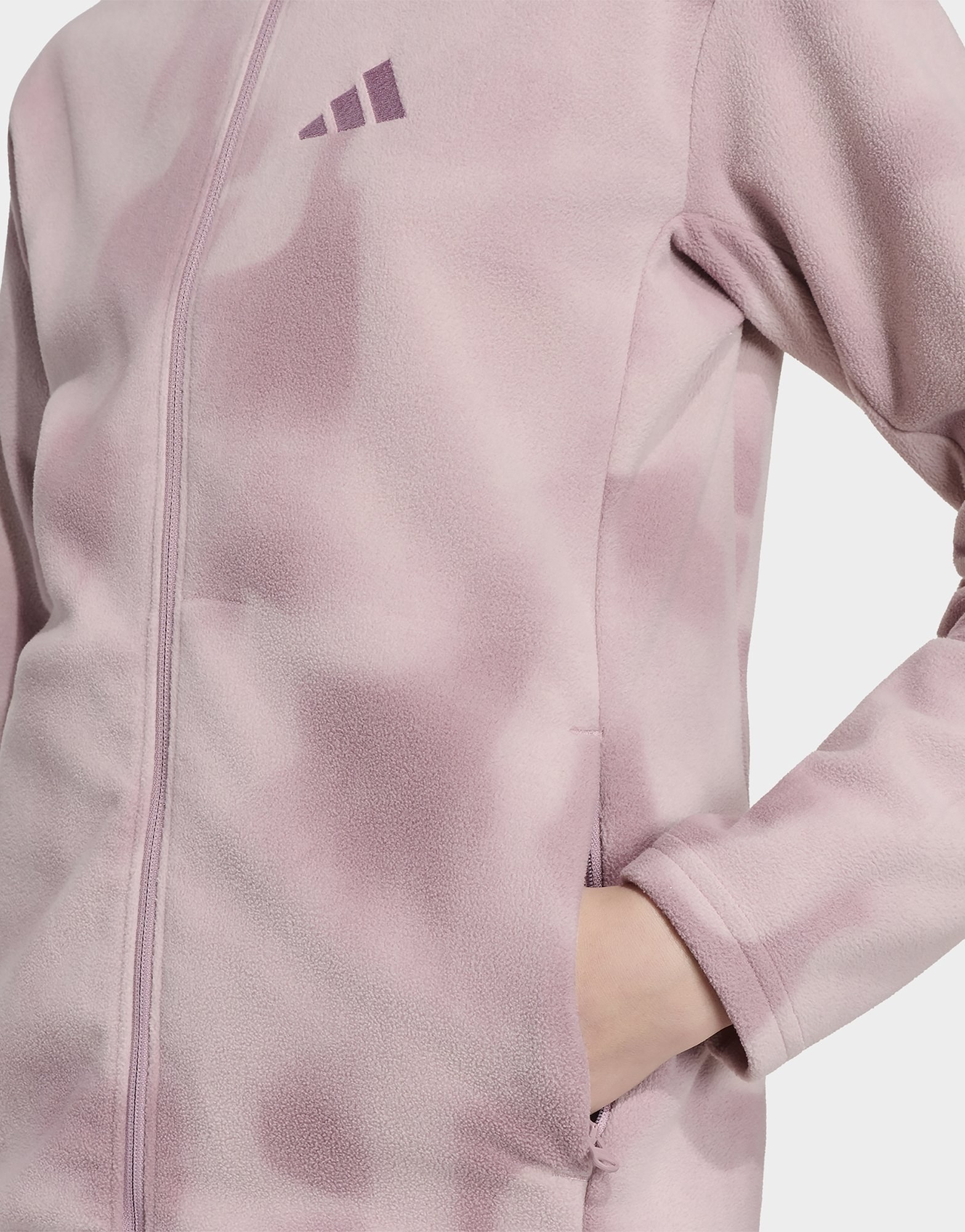 adidas Terrex Kids Multi CLIMAWARM Fleecejacke, durchgehender Reißverschluss
