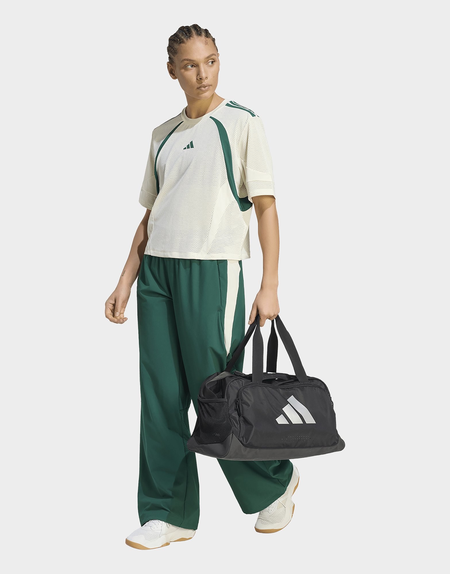 adidas Hyperglam Color Block Hose Gewebt Weites Bein