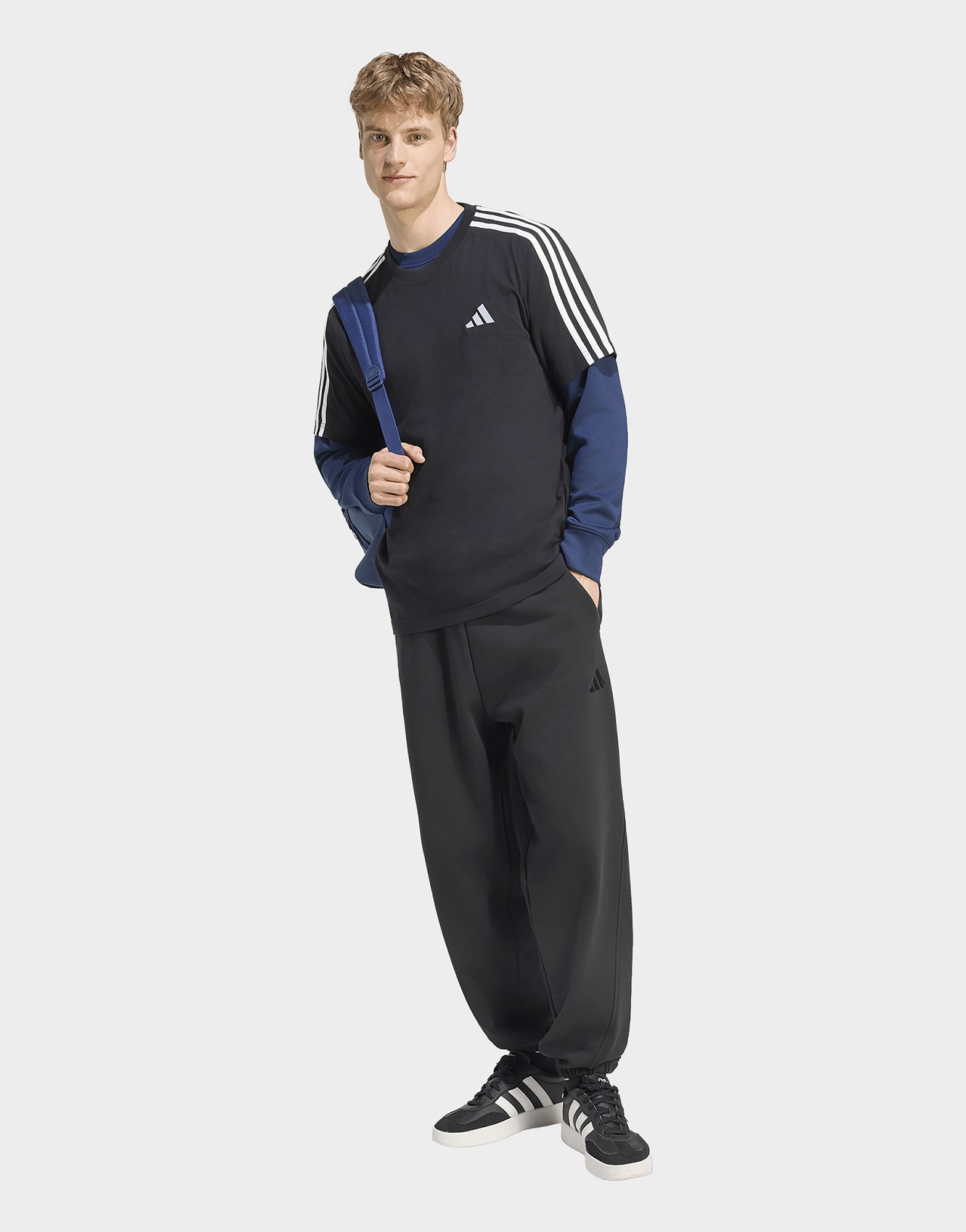 adidas Essentials 3-streifen T-shirt, Single Jersey, Branding