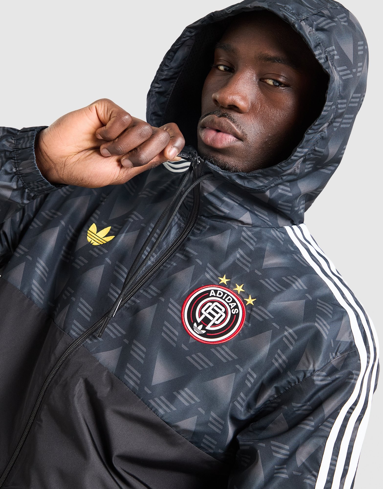 adidas Originals Allover-Print Windbreaker Jacke