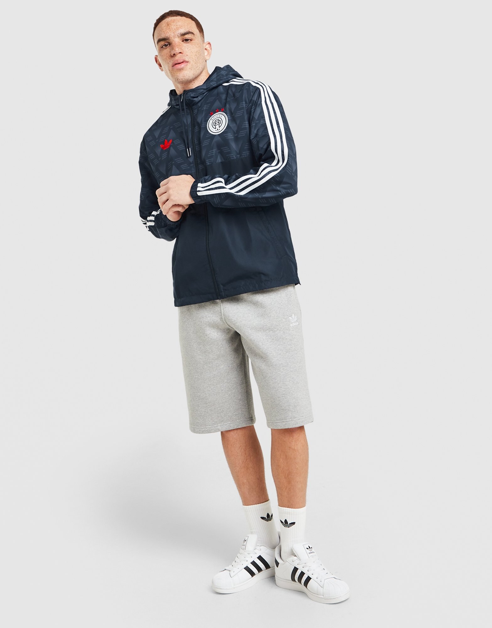adidas Originals Allover-Print Windbreaker Jacke