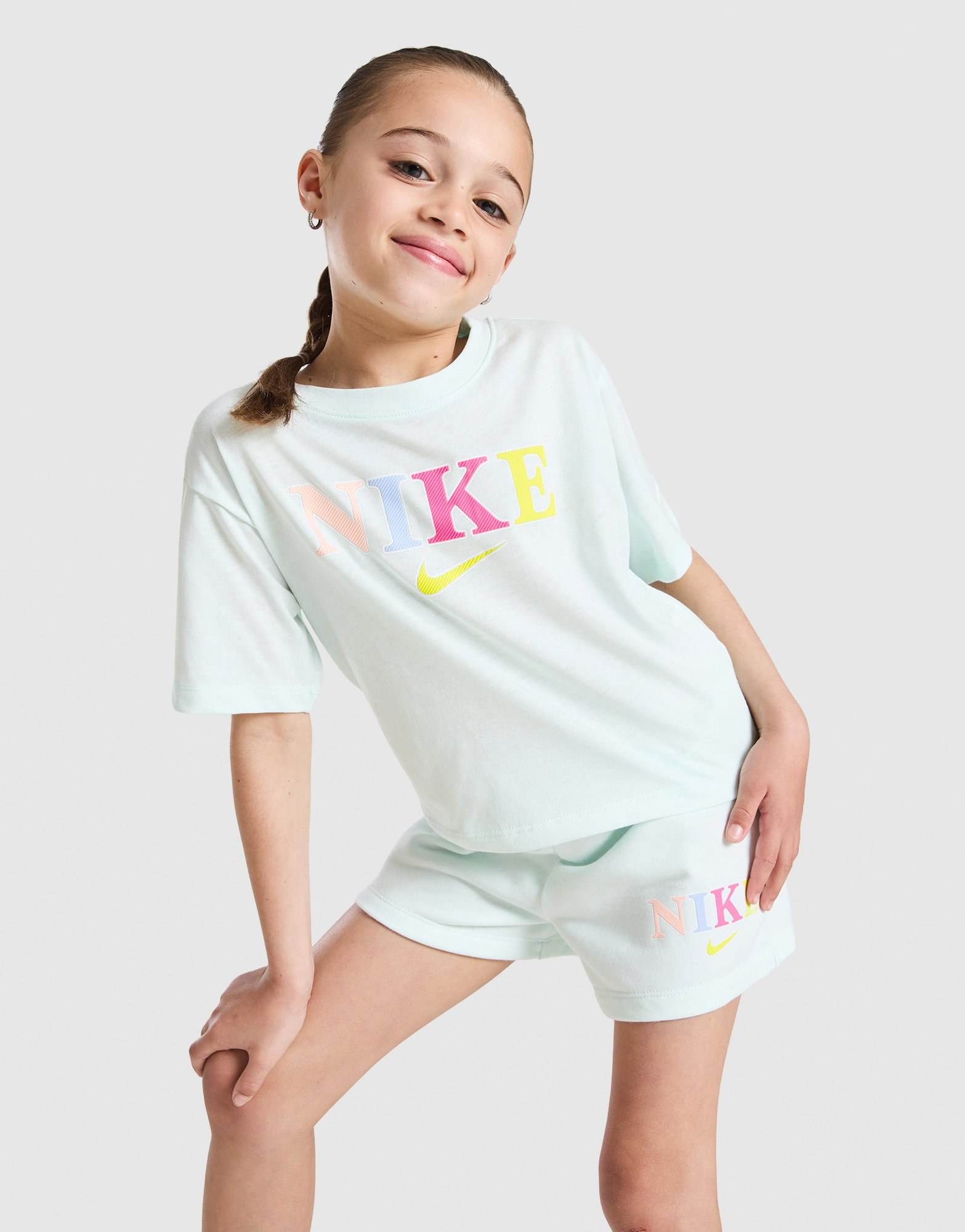 Nike Girls' Graphic T-Shirt/Shorts Set Children
