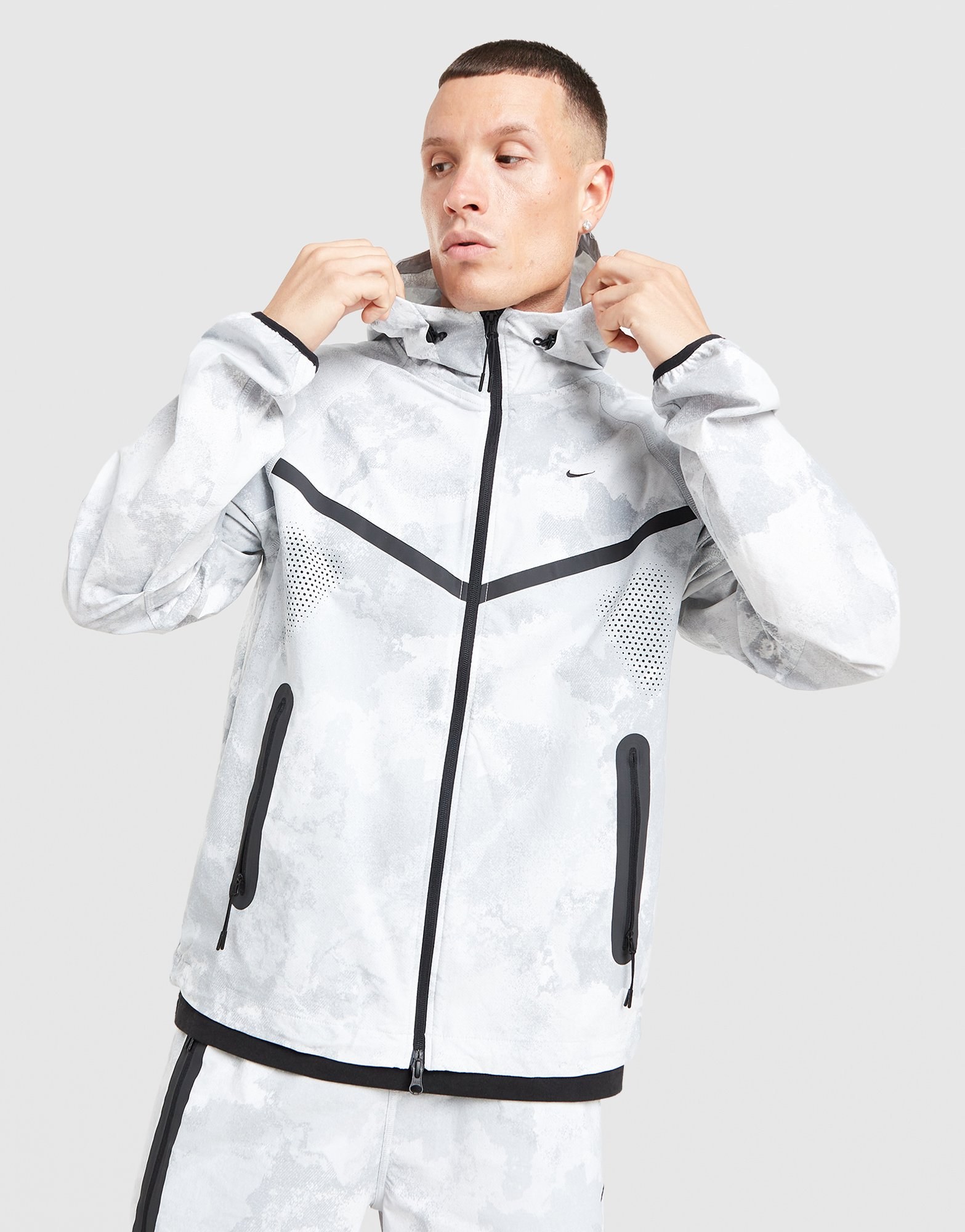 Nike Tech Woven Camo Full Zip Jacket