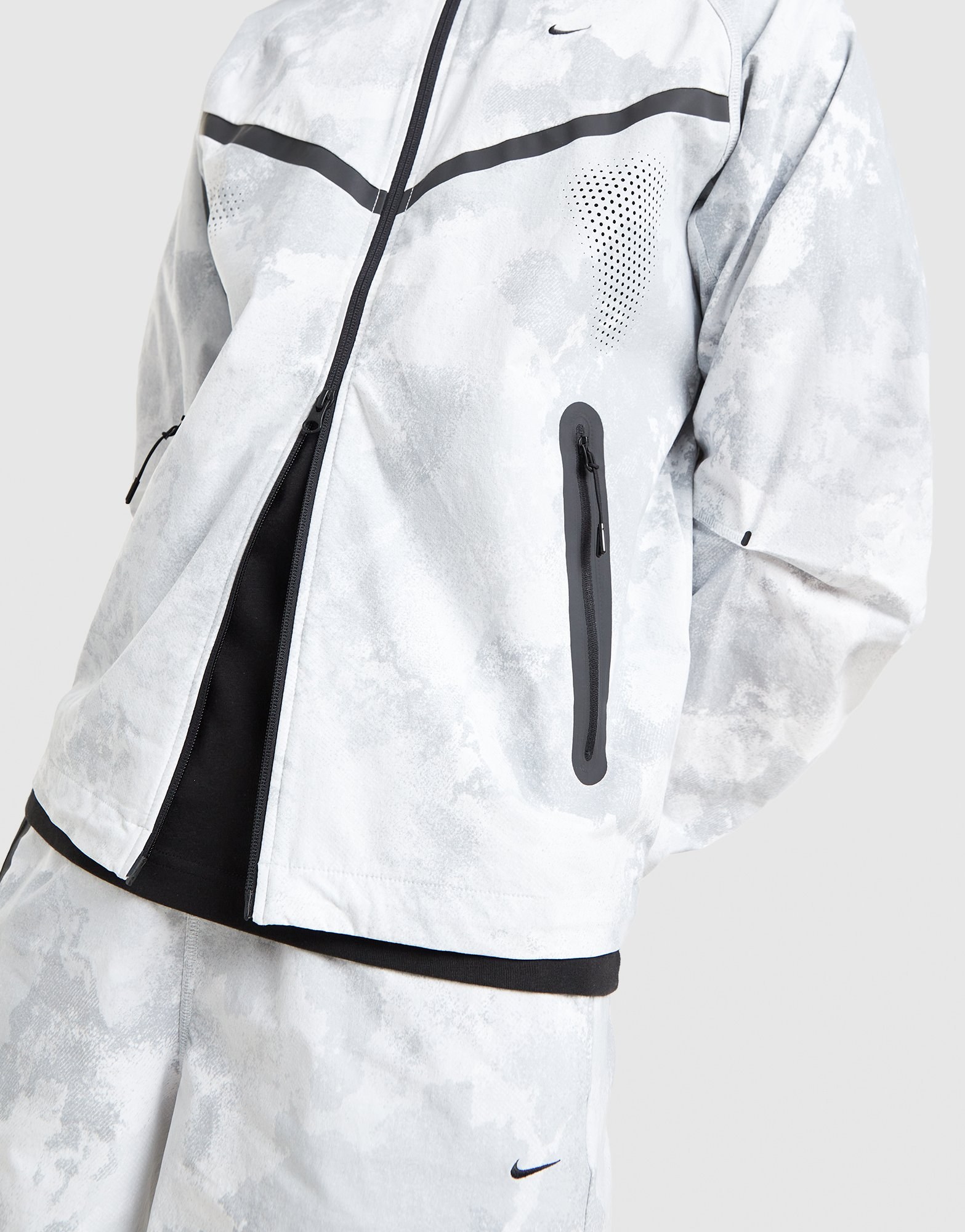 Nike Tech Woven Camo Full Zip Jacket