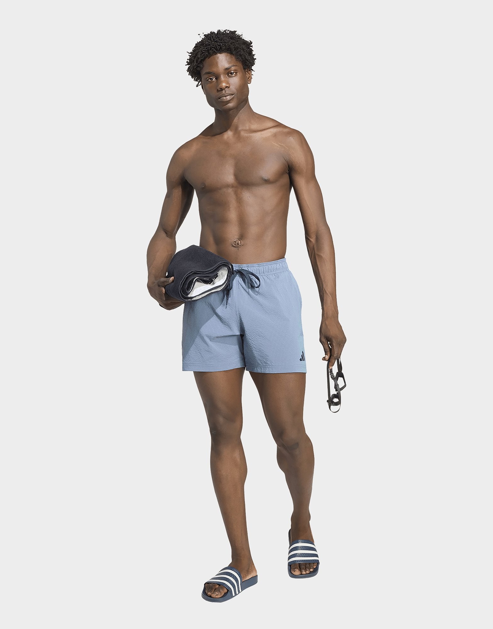 adidas Irisierende Seersucker Badeshorts, 13 Cm