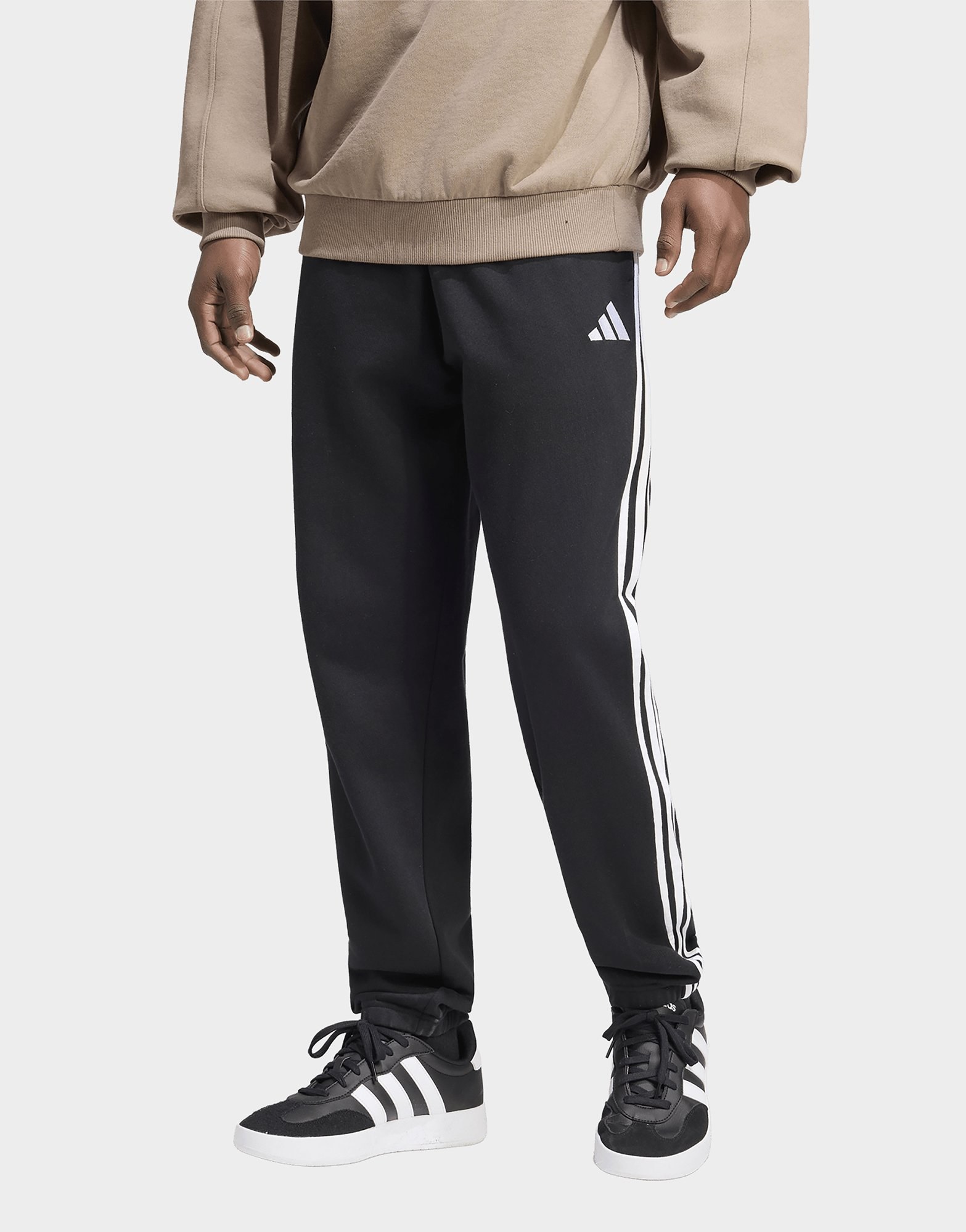 adidas Essentials 3-streifen Hose, French Terry, Schmal Zulaufend, Bündchen