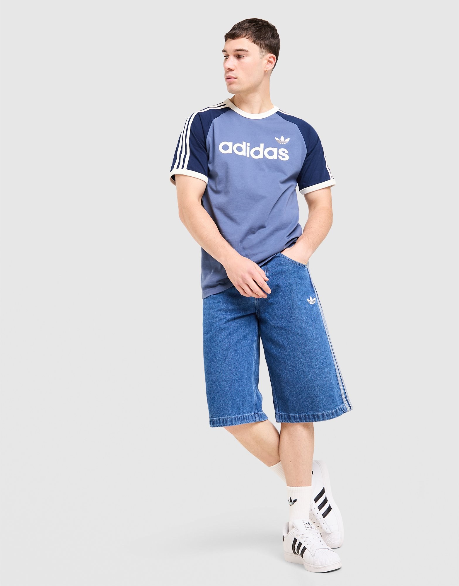 adidas Originals Colour Block 3-Streifen T-Shirt