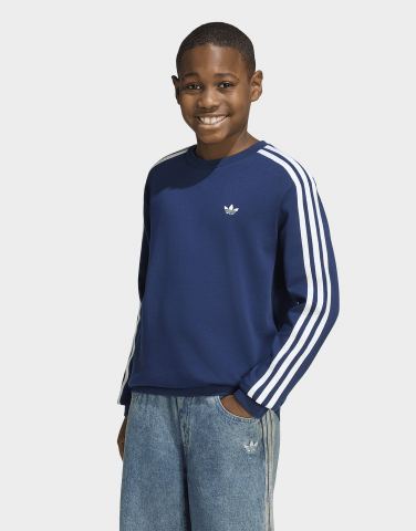 adidas LOCKERES 3-STREIFEN RUNDHALS-Sweatshirt