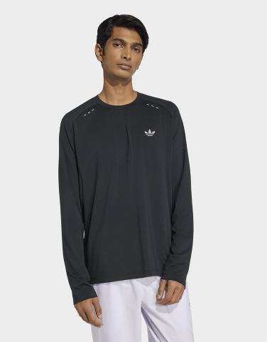 adidas TECH TREFOIL ESSENTIALS POLY TOP, LANGÄRMELIG
