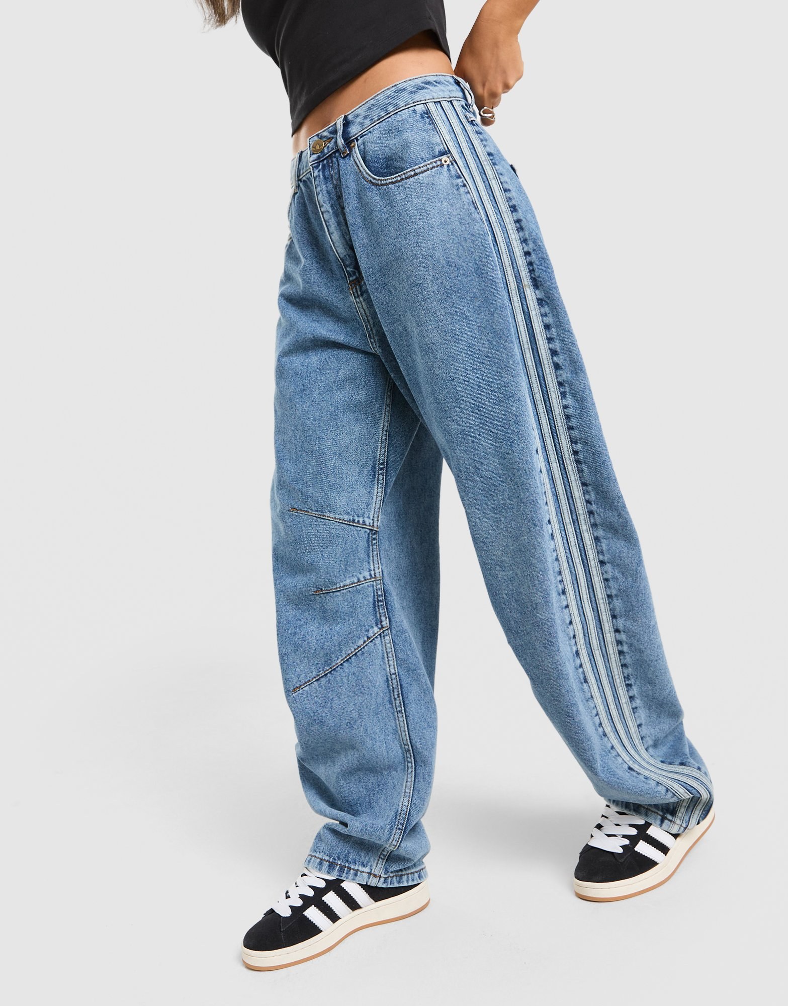 adidas Originals Barrel Leg Denim Jeans