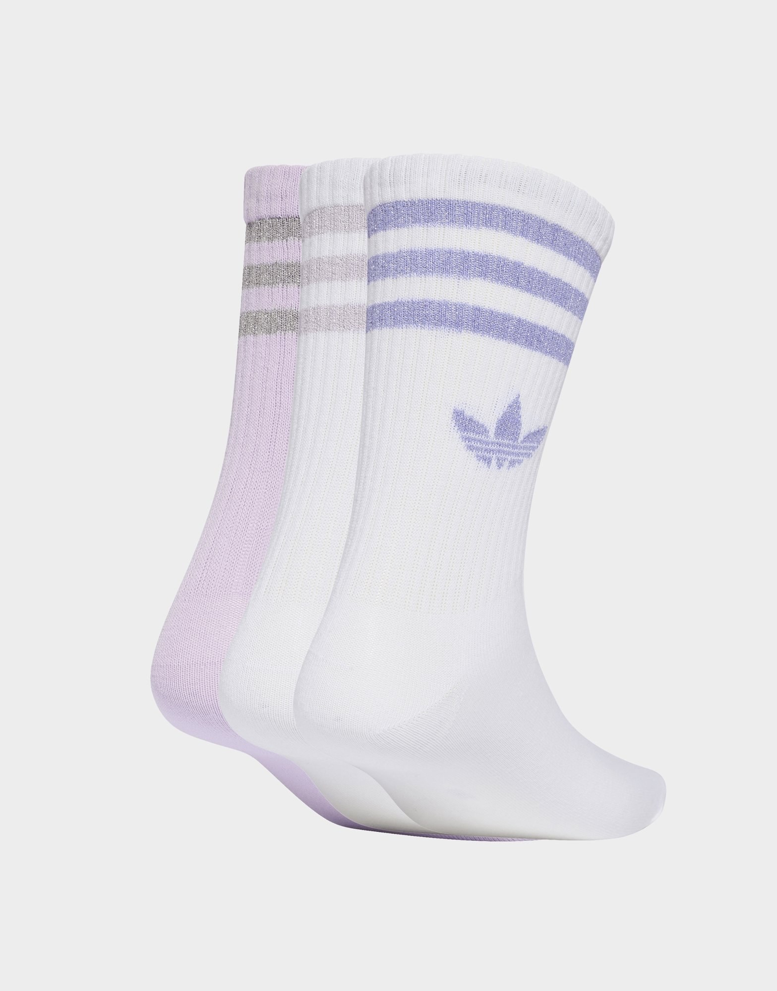 adidas 3-streifen Glitzer Crew Socken, 3 Paar