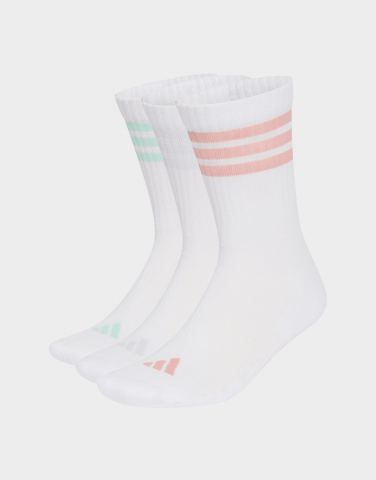adidas 3-streifen Socken, Knöchellang, Mit Polsterung, 3er-pack