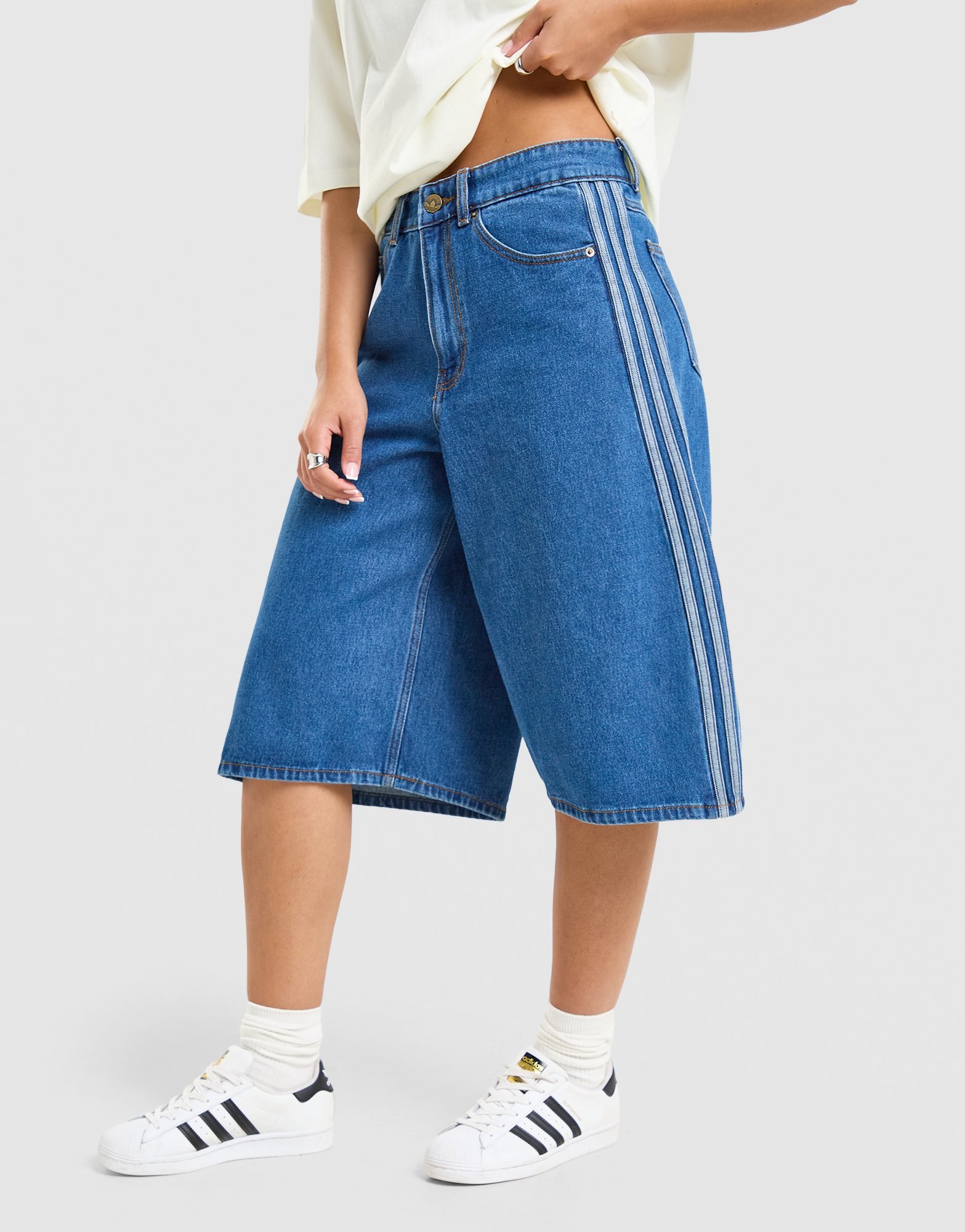 adidas Originals Firebird Jorts Denim