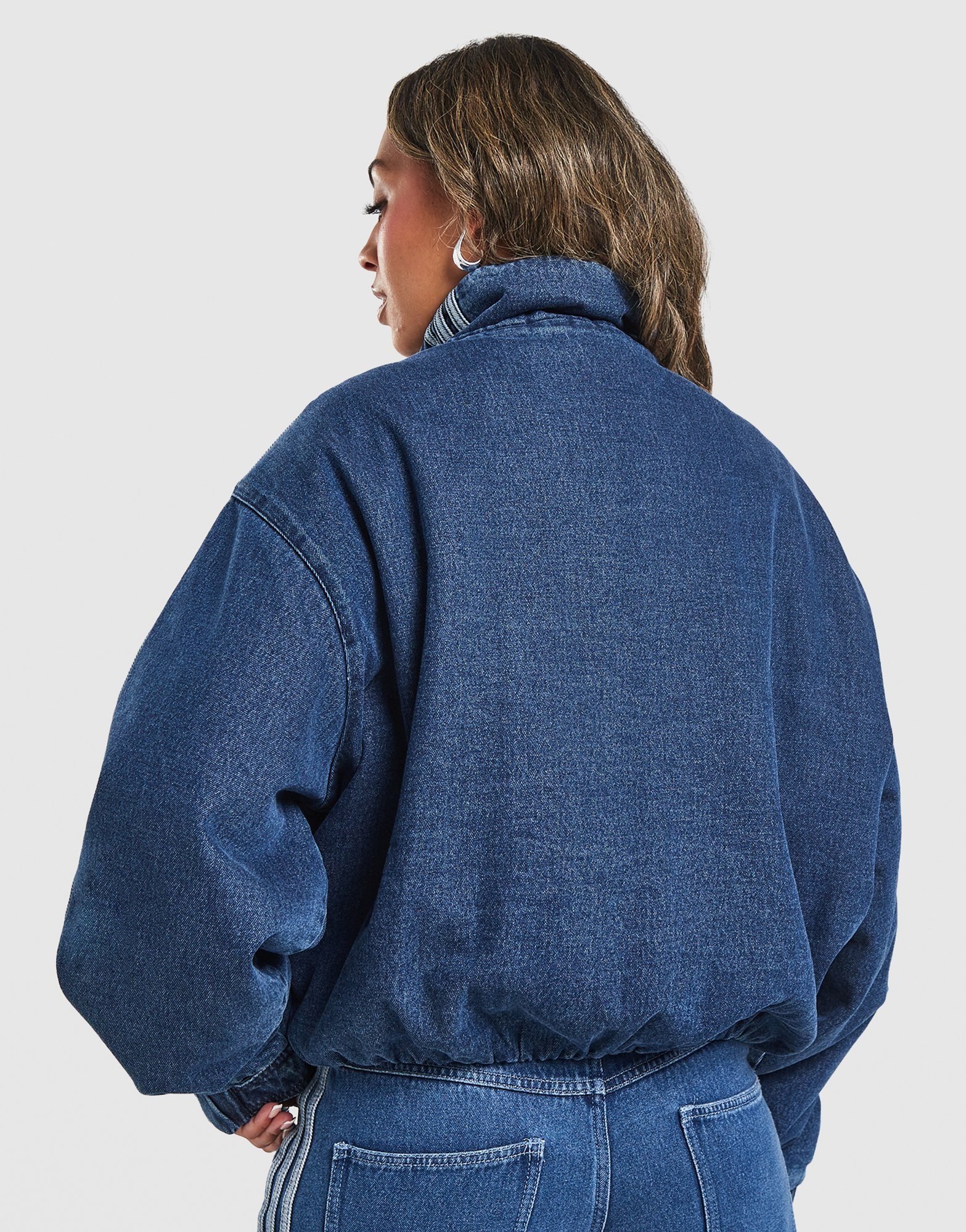 adidas Originals 3-Stripes Padded Denim Jacket