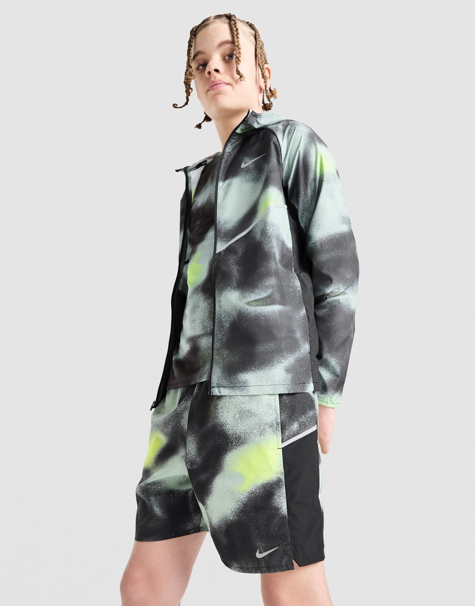 Nike Miler All Over Print Shorts Kinder