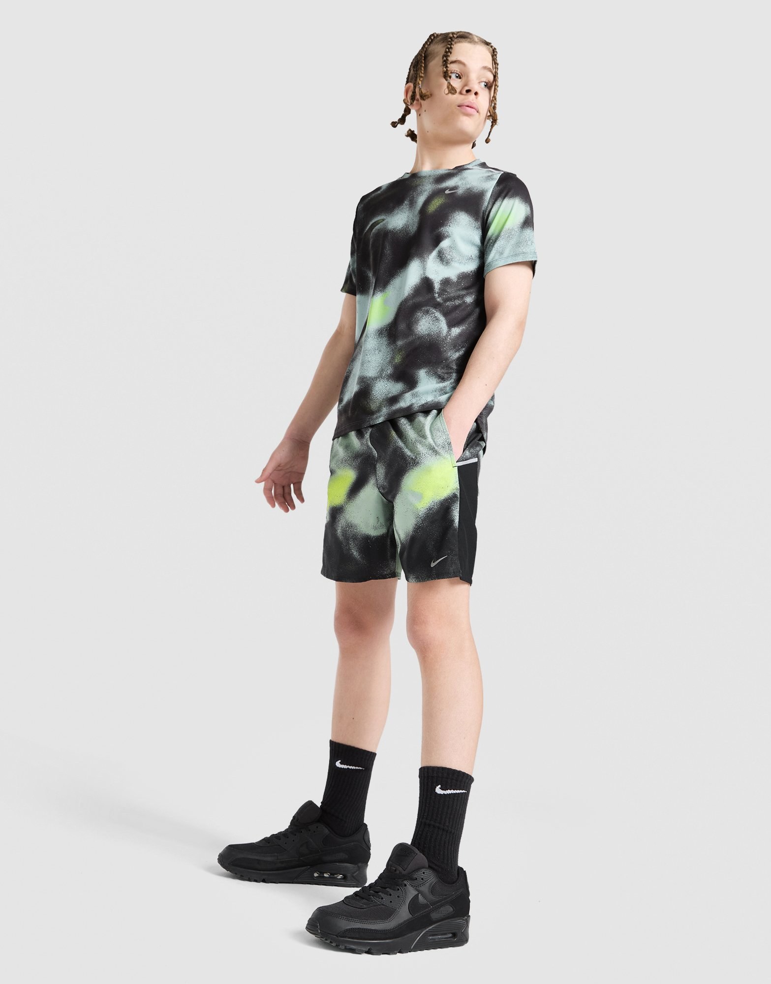 Nike Miler All Over Print Shorts Kinder