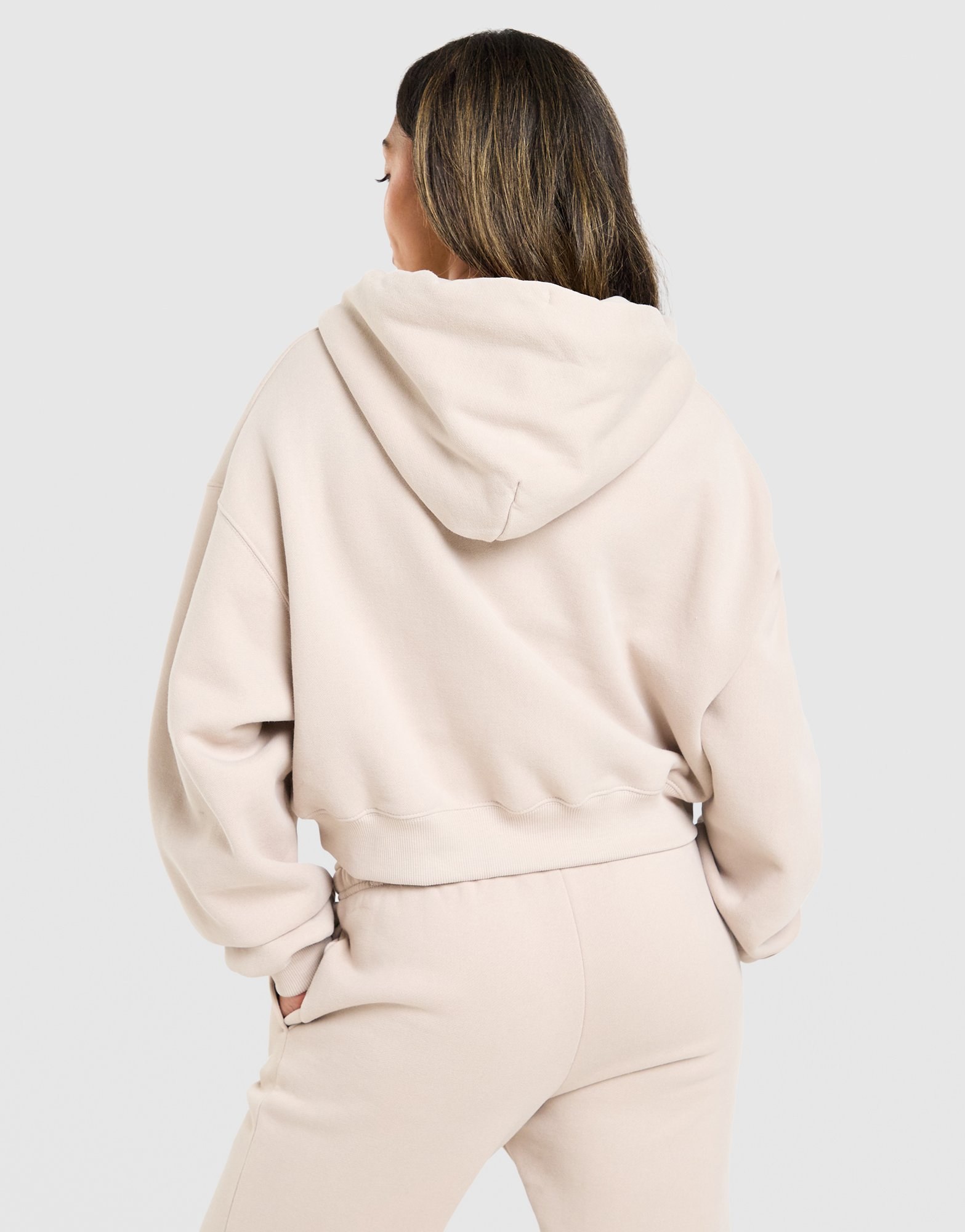 Nike Studio Fleece Cropped Full-Zip Hoodie