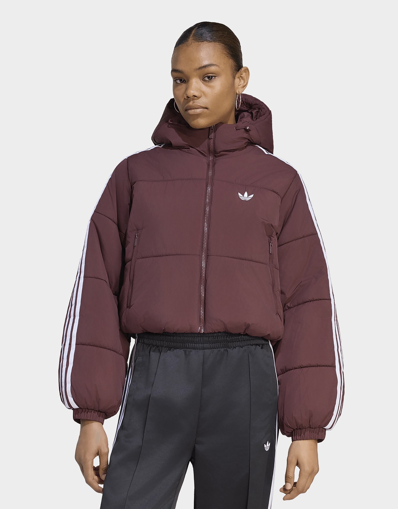 adidas Adicolor Puffer Jacke, Kürzer Geschnitten, Kapuze