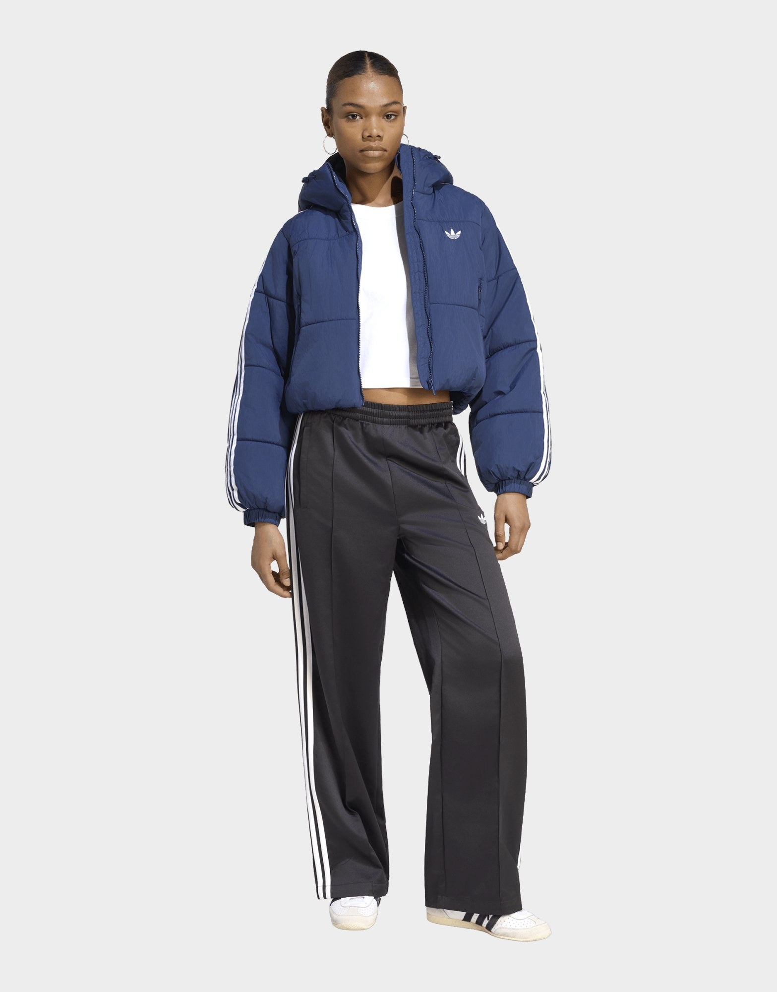 adidas Adicolor Puffer Jacke, Kürzer Geschnitten, Kapuze