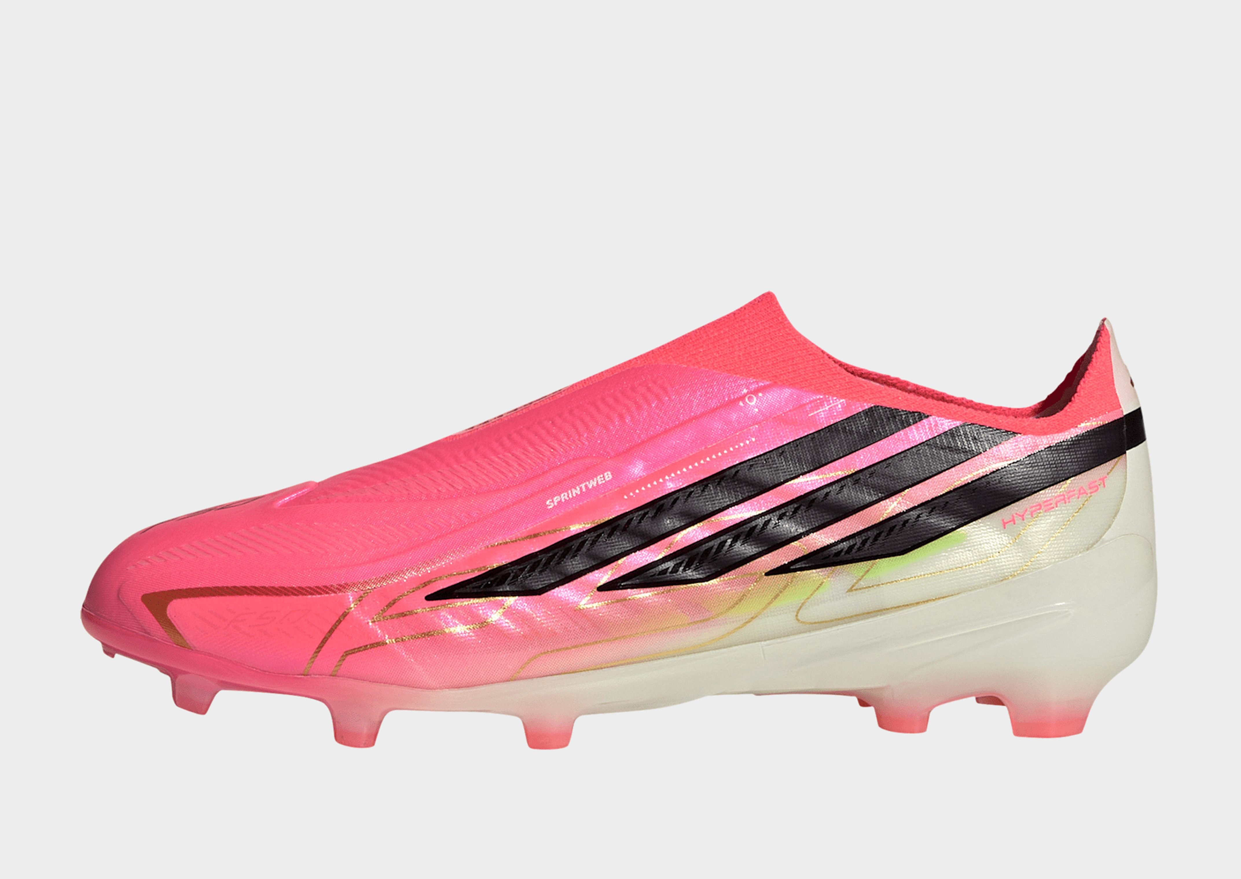 adidas F50 Hyperfast Elite Kids Fußballschuh, Feste Böden, Ohne Schnürsenkel