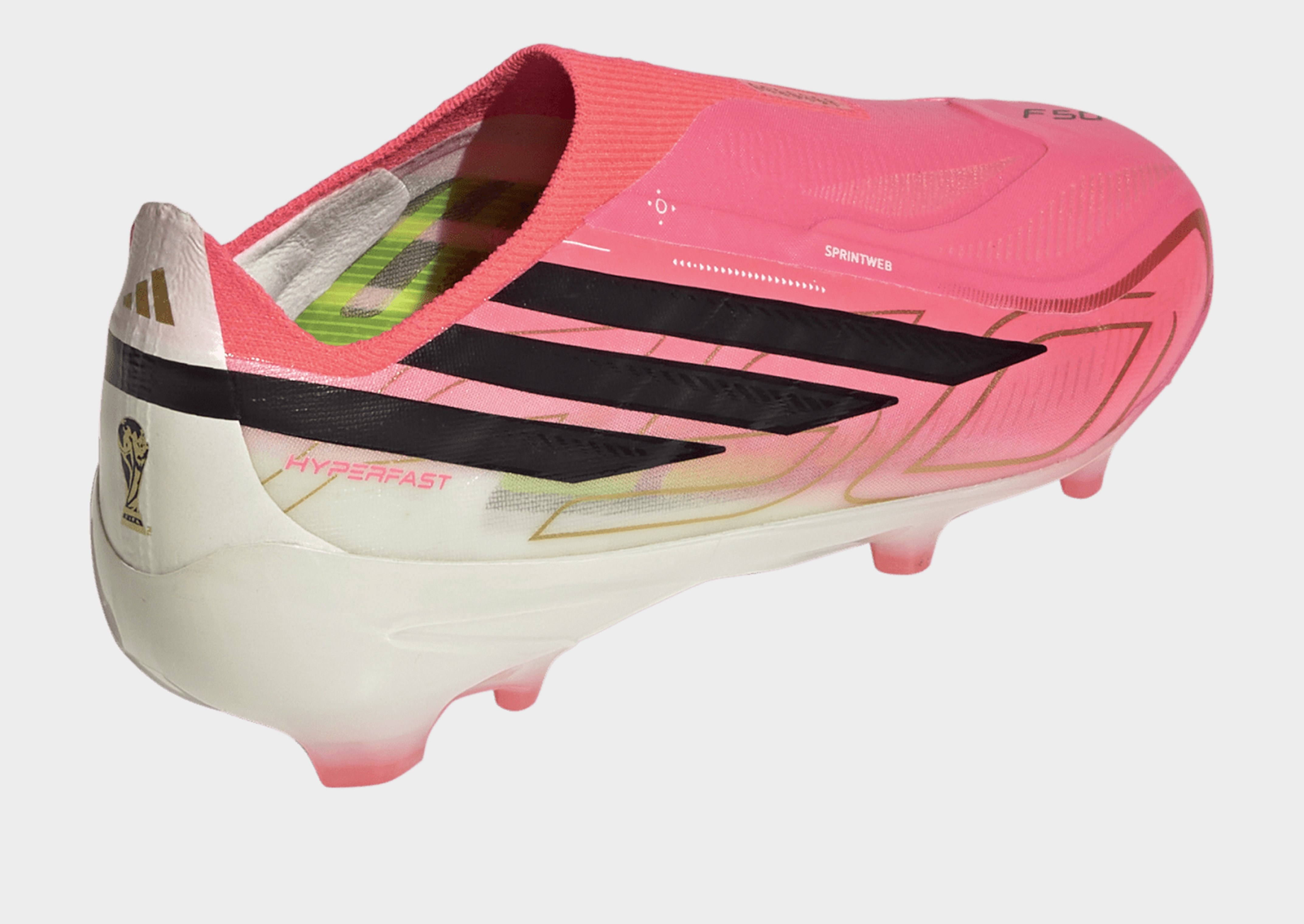 adidas F50 Hyperfast Elite Kids Fußballschuh, Feste Böden, Ohne Schnürsenkel