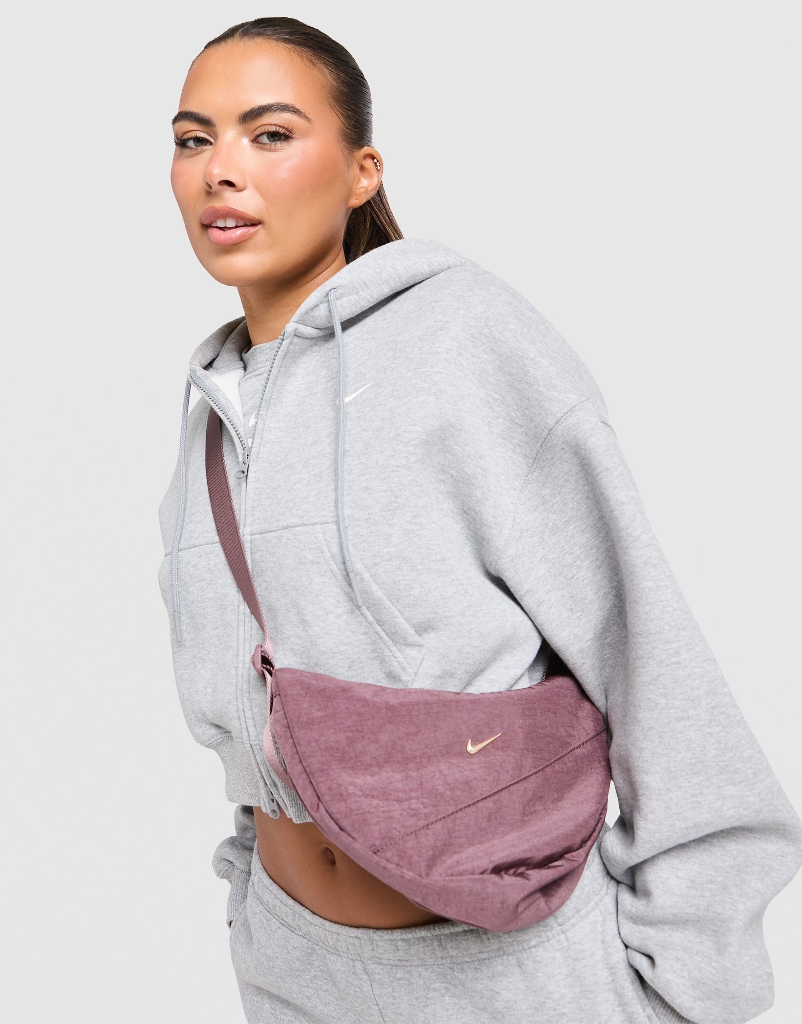Nike Studio Fleece Cropped Full-Zip Hoodie
