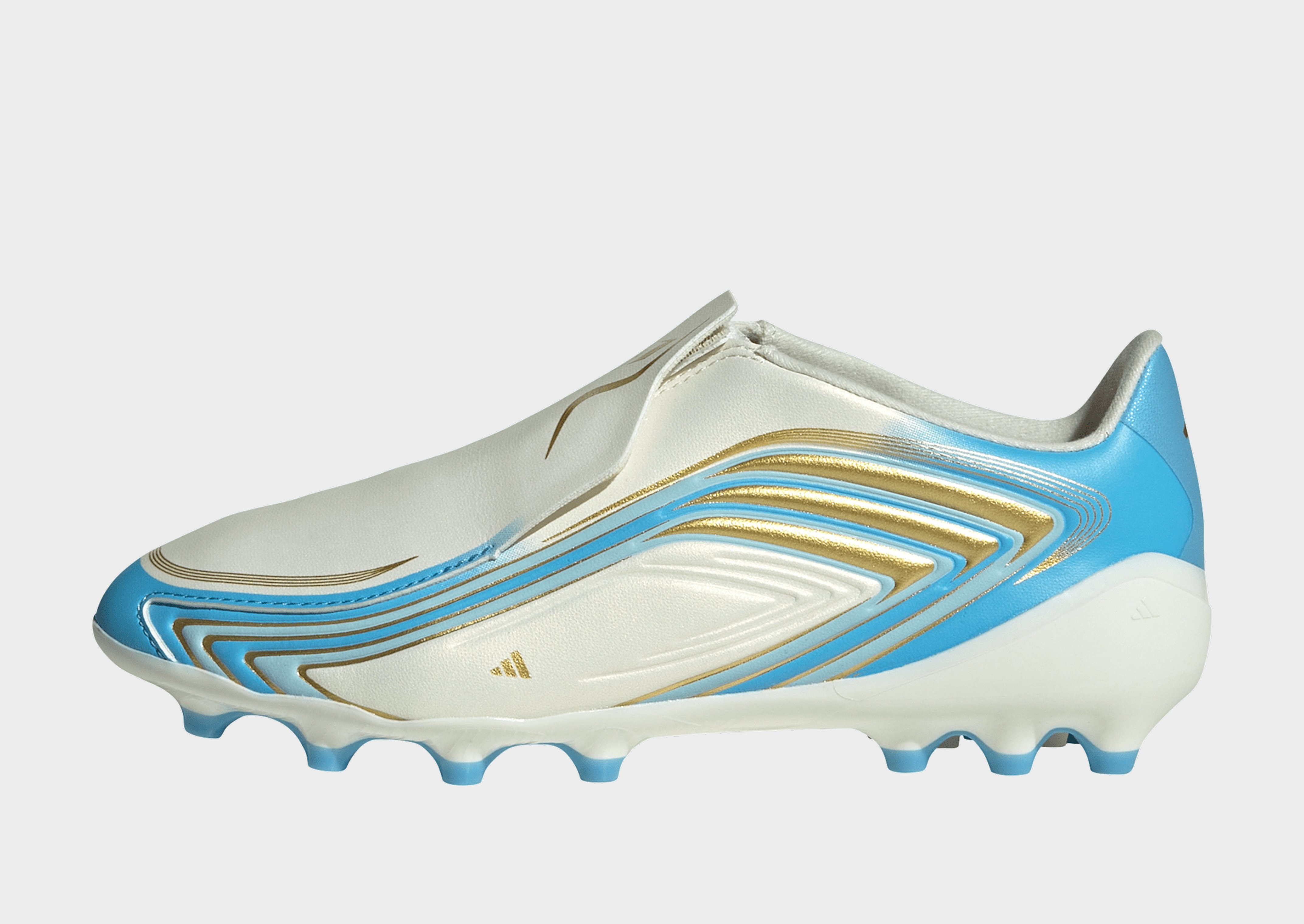 adidas F50 Messi League Kids Fußballschuh, Kunstrasen, ohne Schnürsenkel