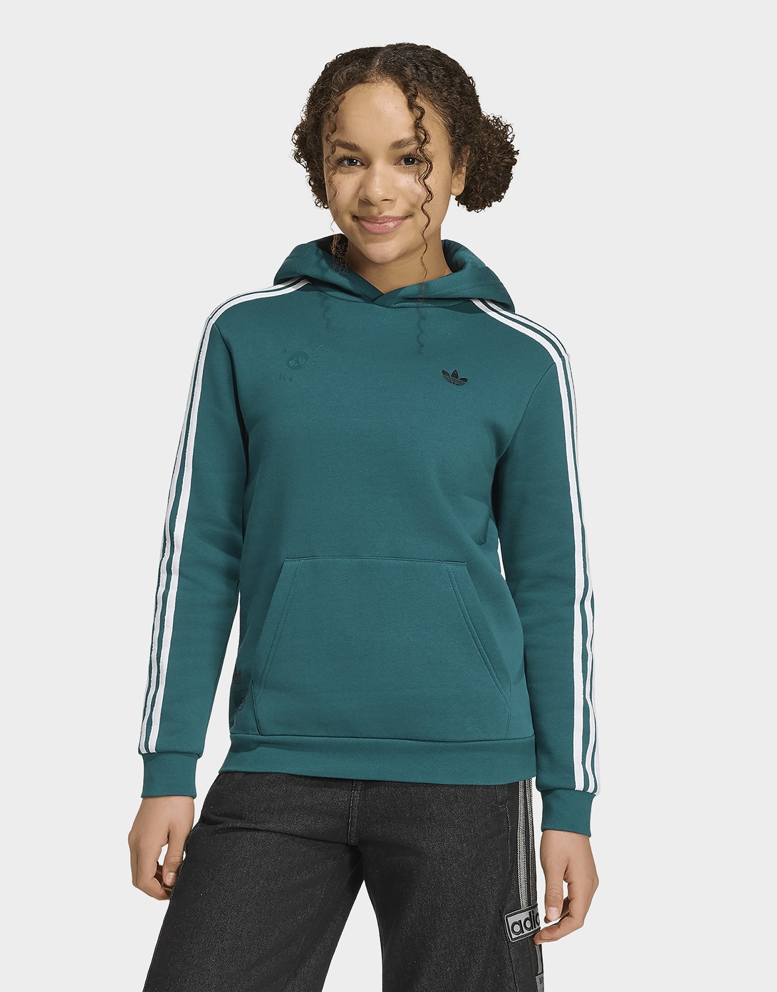 adidas Grafik-hoodie, Locker Geschnitten